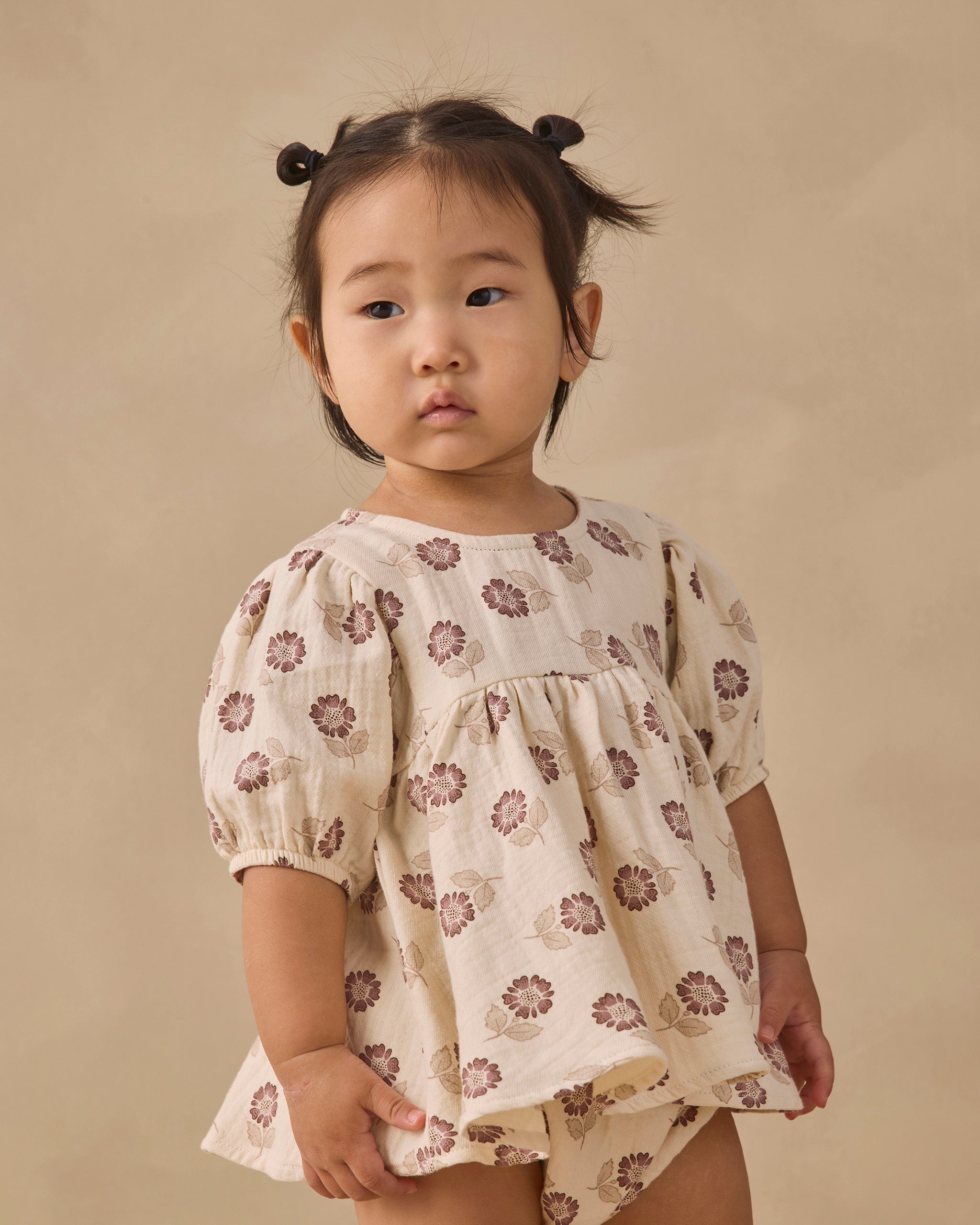 Bella Dress Fall Floral - Natural