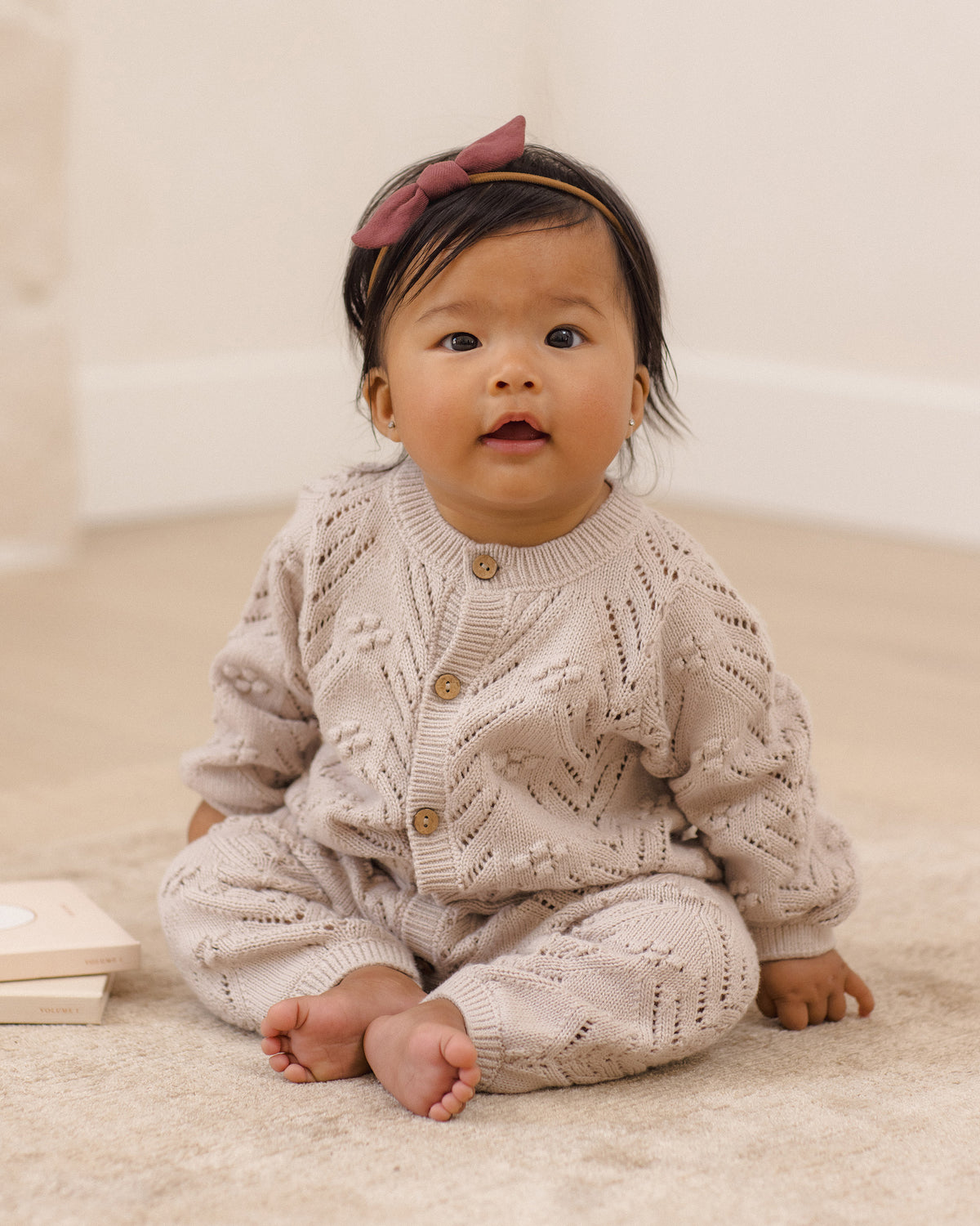 Long Sleeve Bubble Romper - Lilac Mist