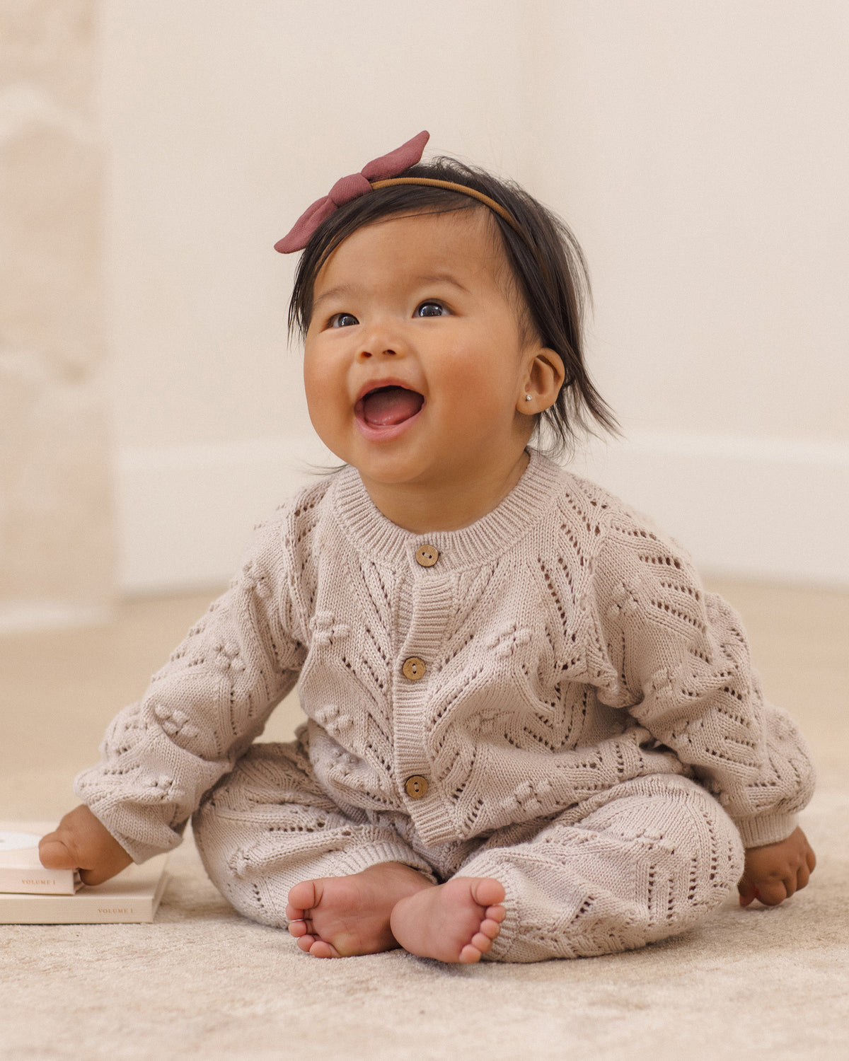 Long Sleeve Bubble Romper - Lilac Mist