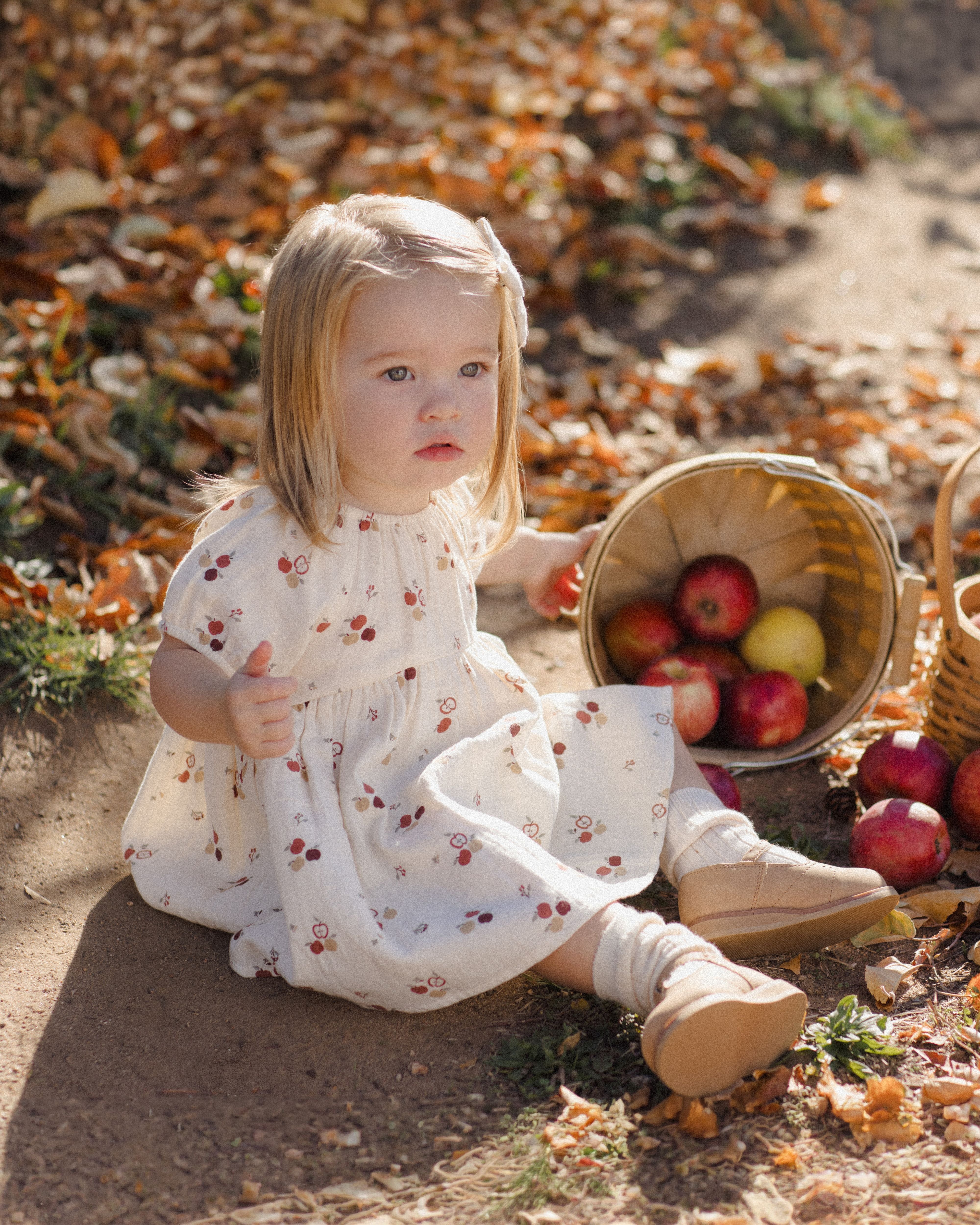 Bella Dress Apples - Natural