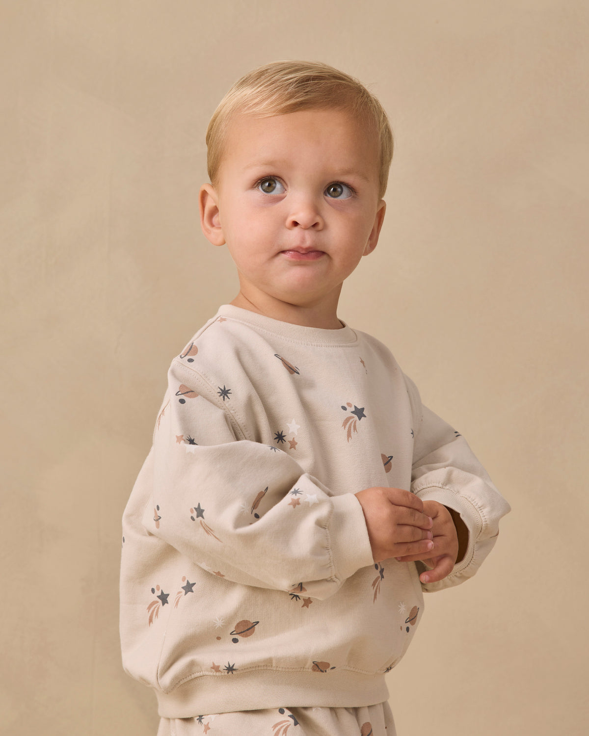 Oversized Crew Sweatshirt & Sweatpants Space