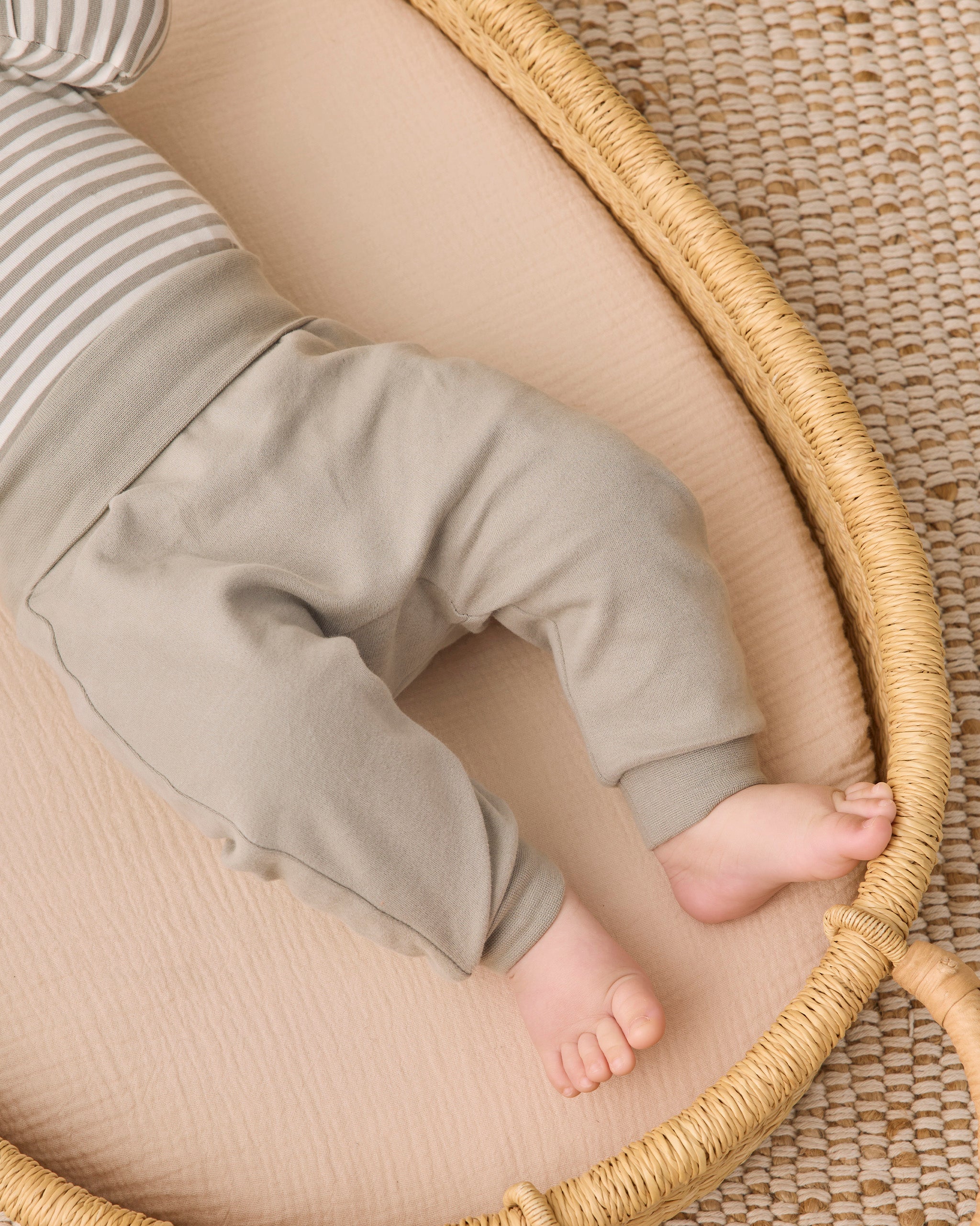 Side Snap Bodysuit + Pant Set - Laurel Stripe