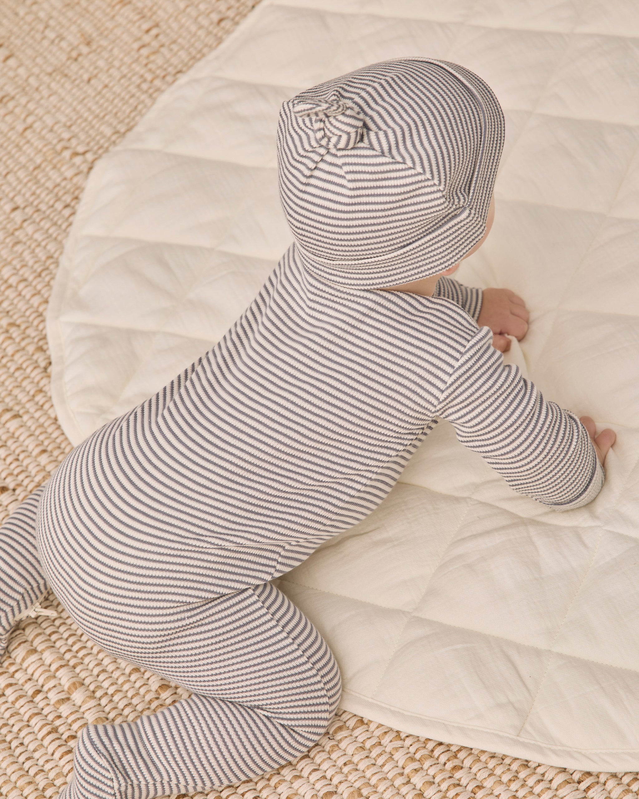 Waffle Sleep Set - Midnight Microstripe