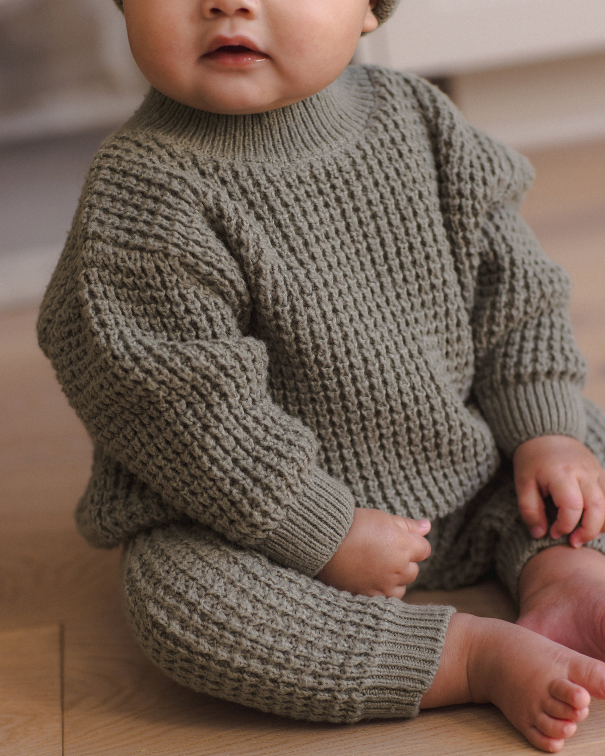 Chunky Knit Pant - Spruce