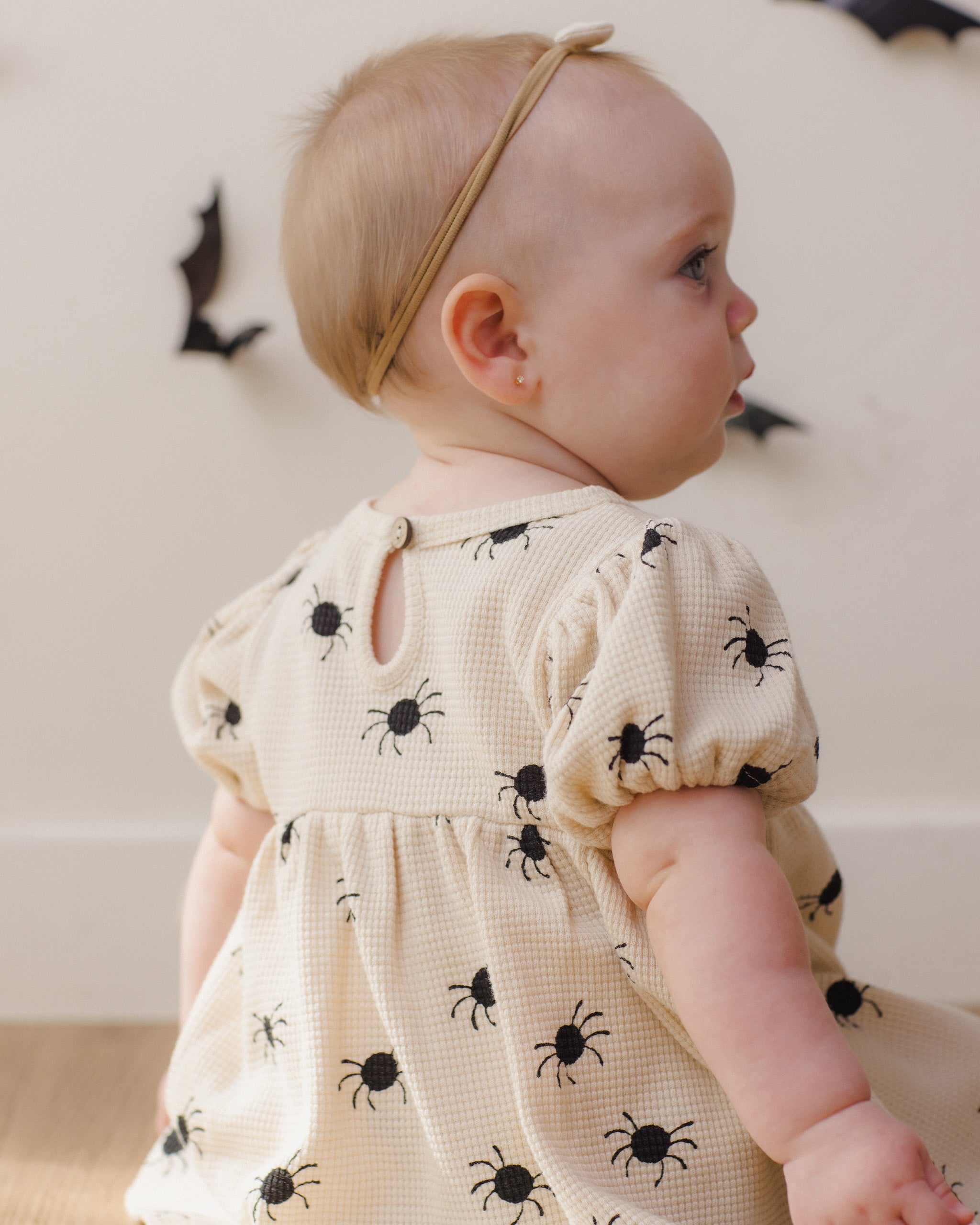 Darla Dress Bitsy Spider - Natural