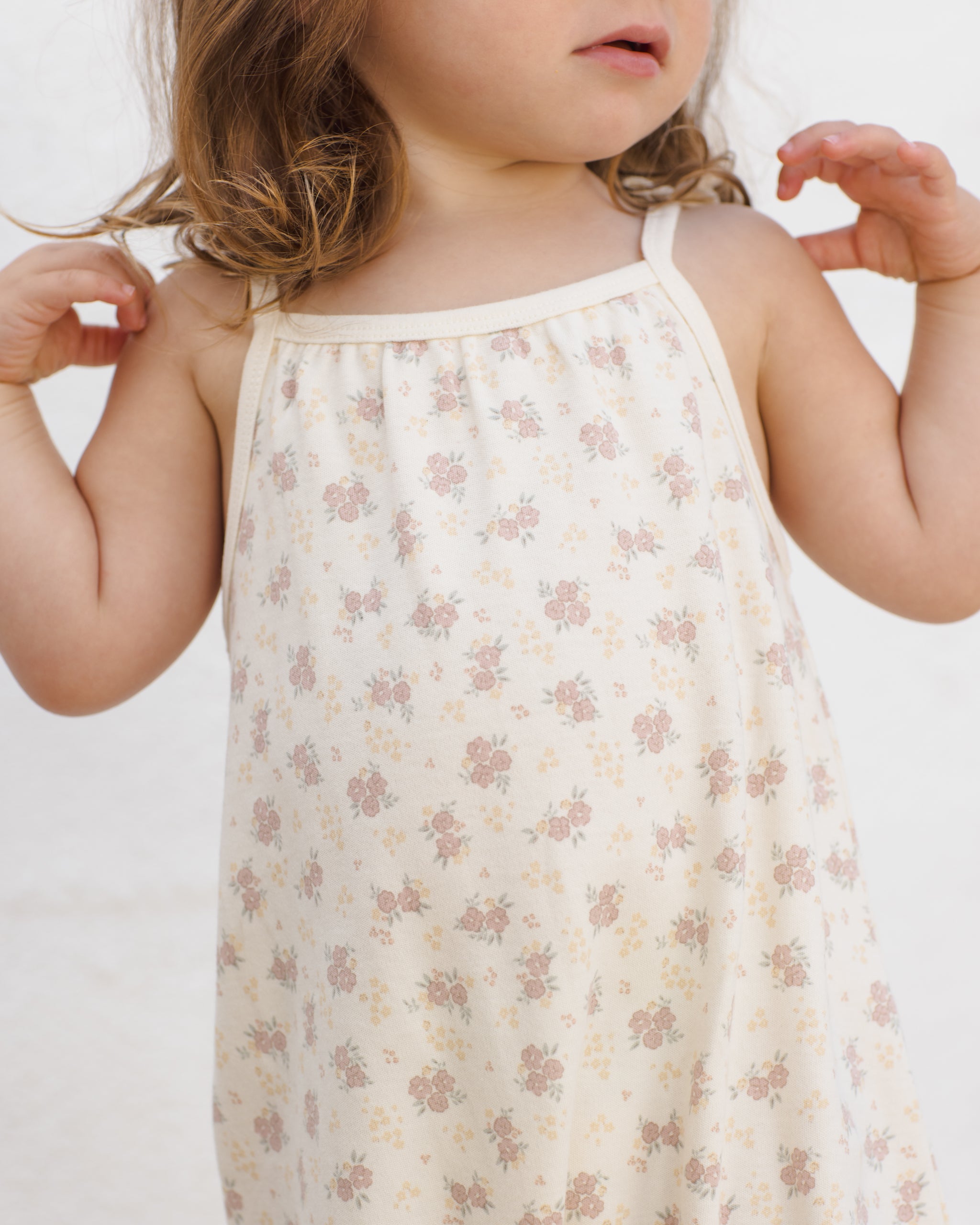 Smocked Jumpsuit || Flower Field
