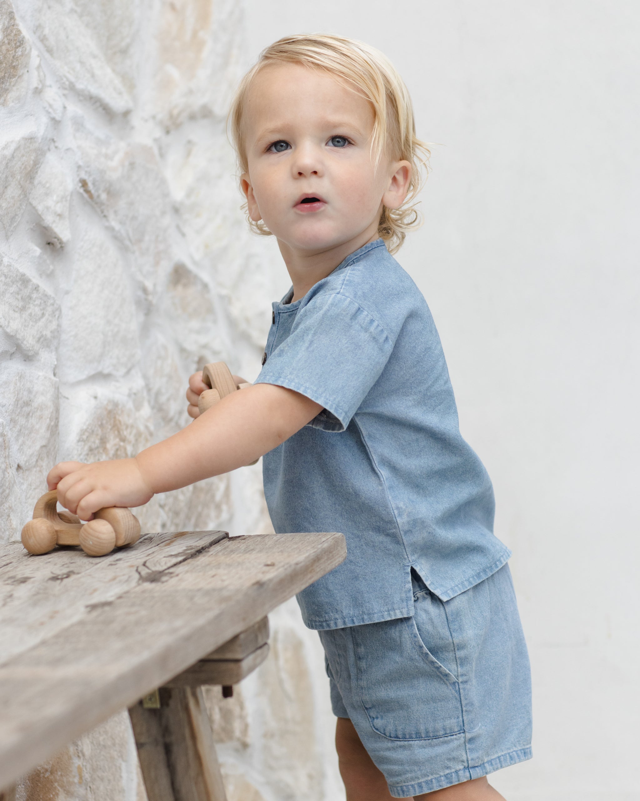 Utility Short || Chambray