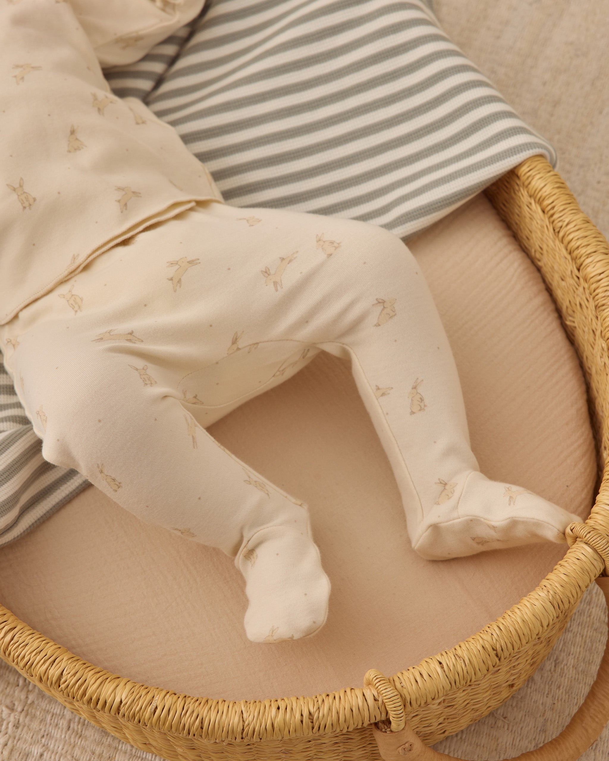 Wrap Top + Footed Pant Set || Bunnies
