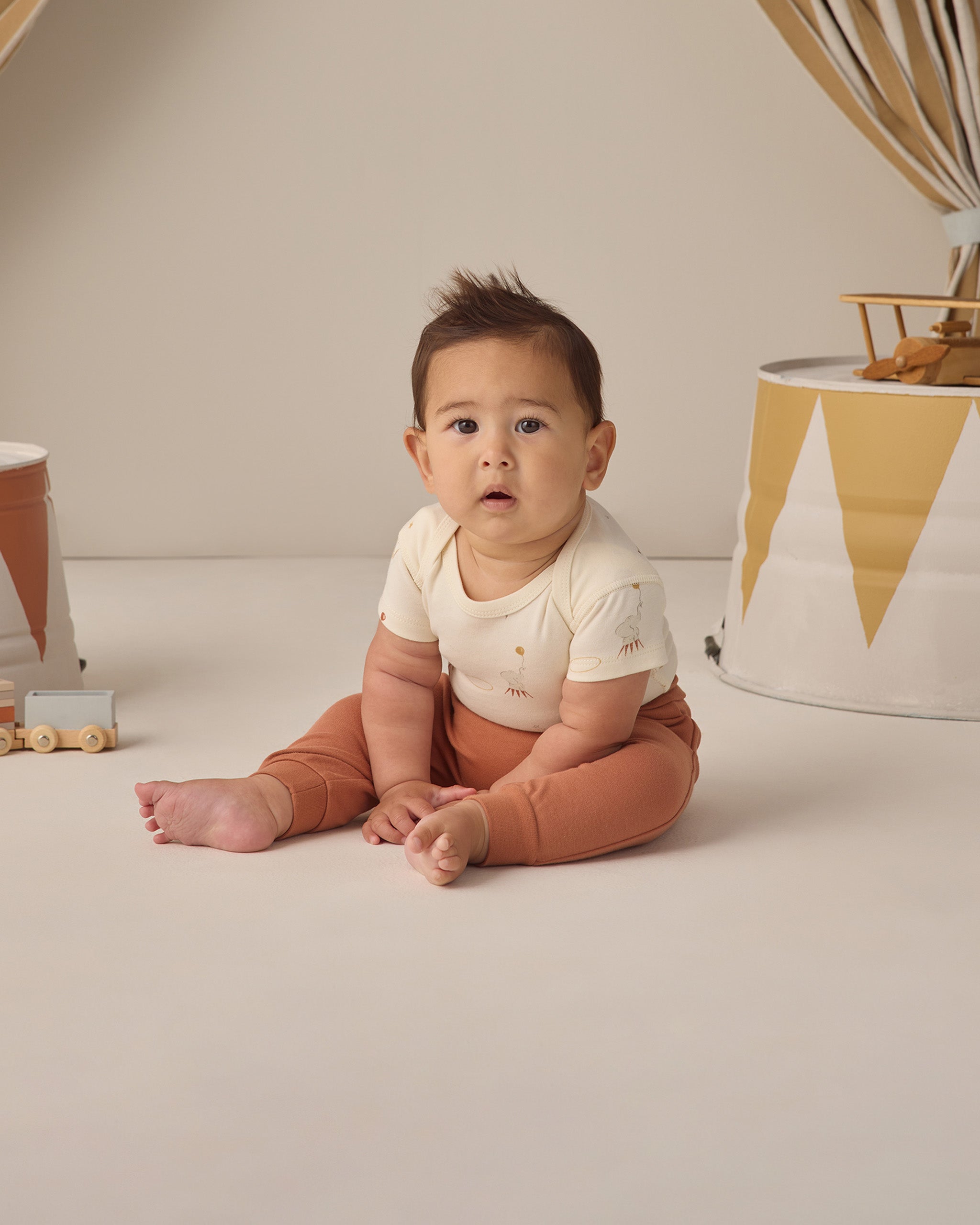 Short Sleeve Bodysuit Pack || Carnival Honey Stripe