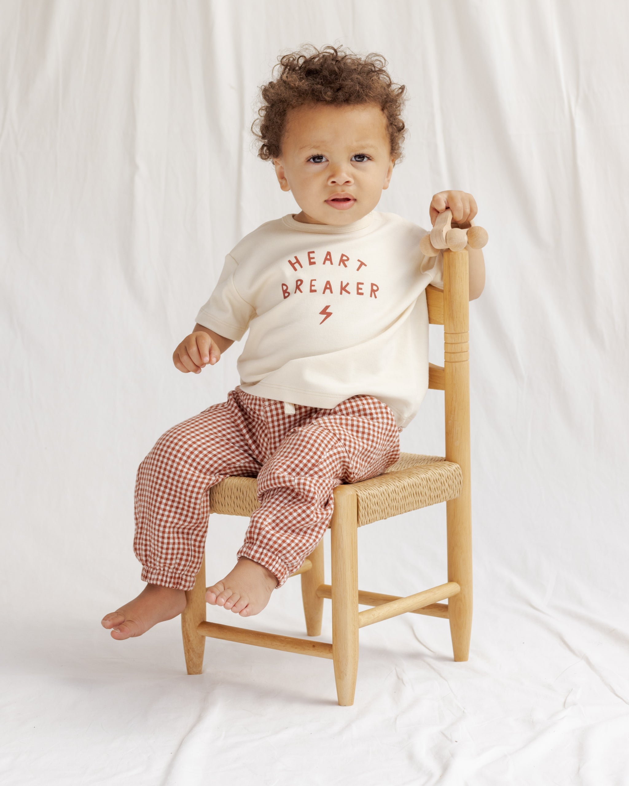 Luca Pant Red Gingham - Red