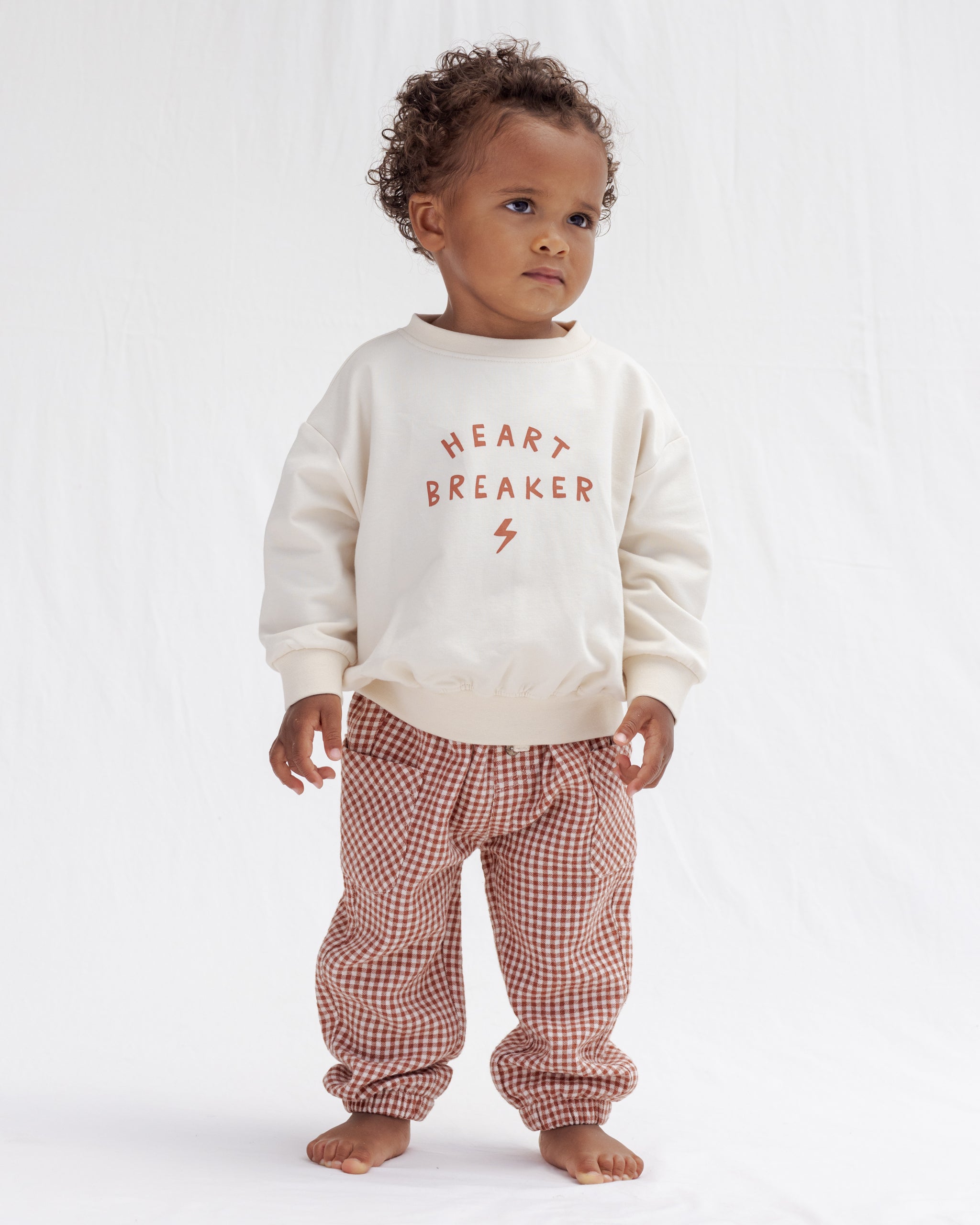 Luca Pant Red Gingham - Red