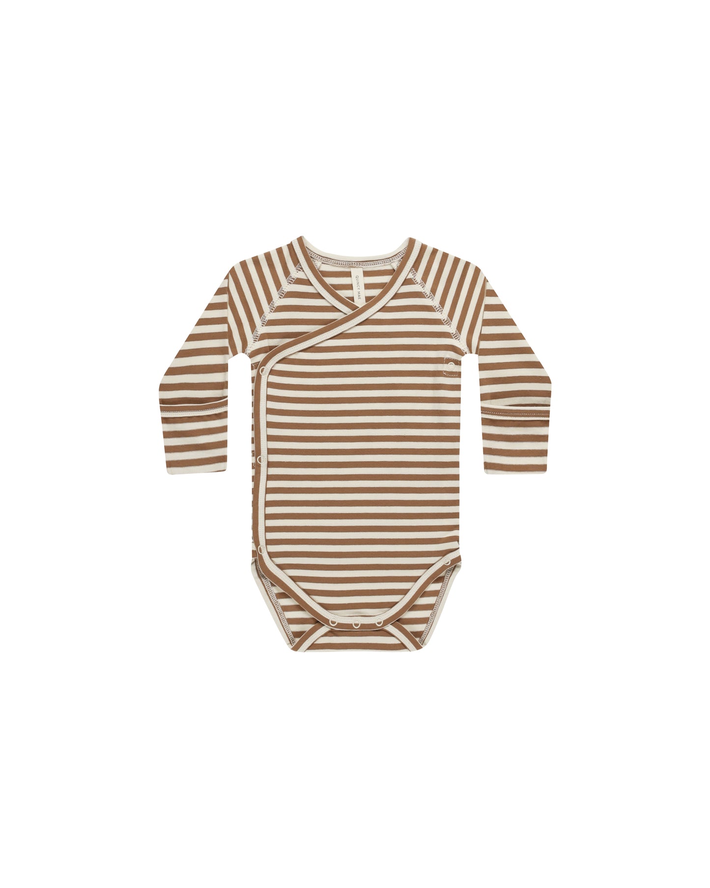 Side Snap Bodysuit || Cinnamon Stripe