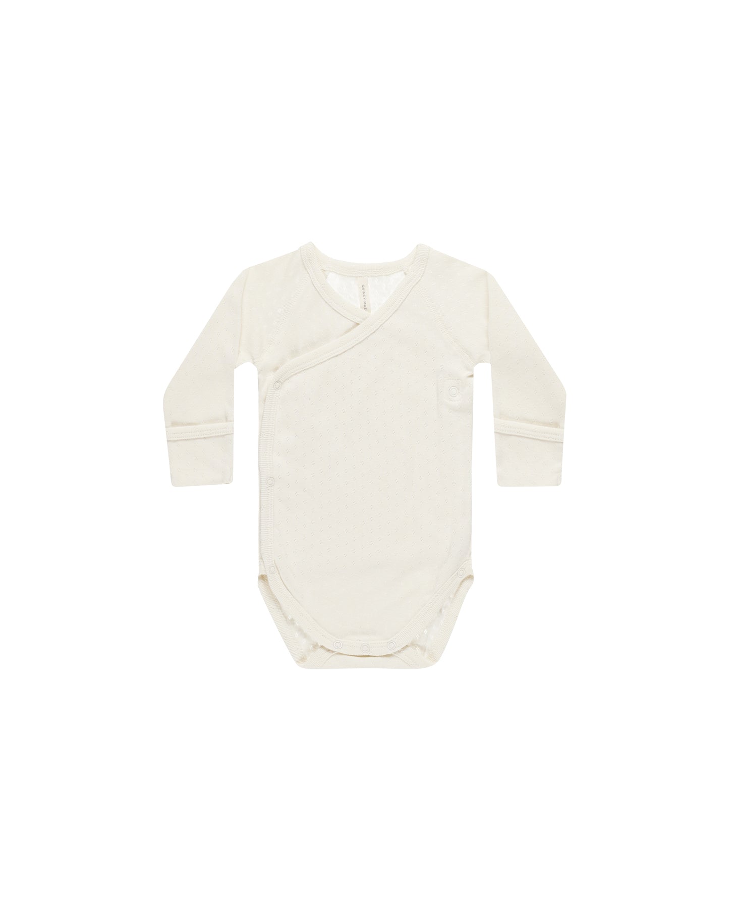 Side Snap Bodysuit || Ivory