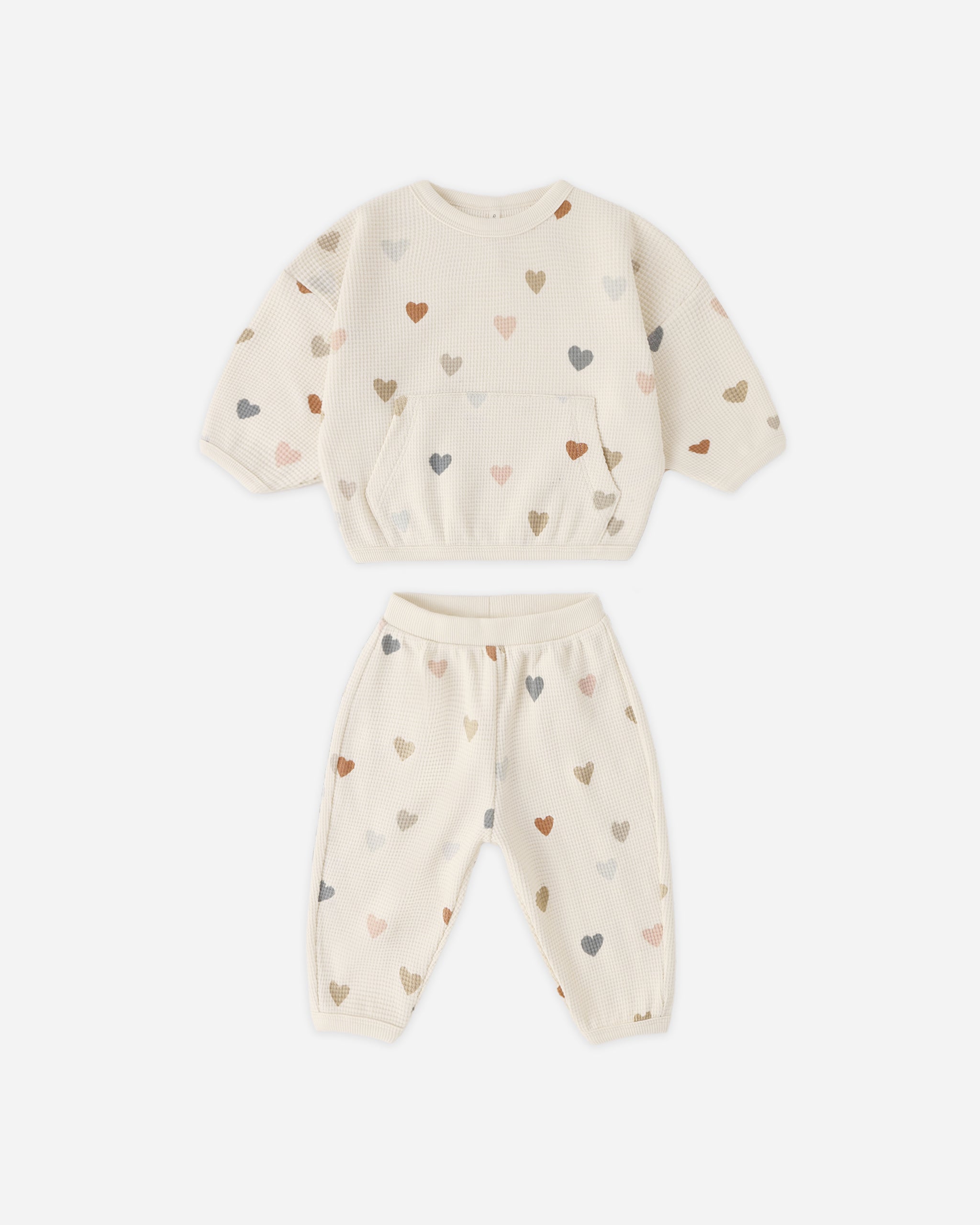 Waffle Sweater Set || Confetti Hearts