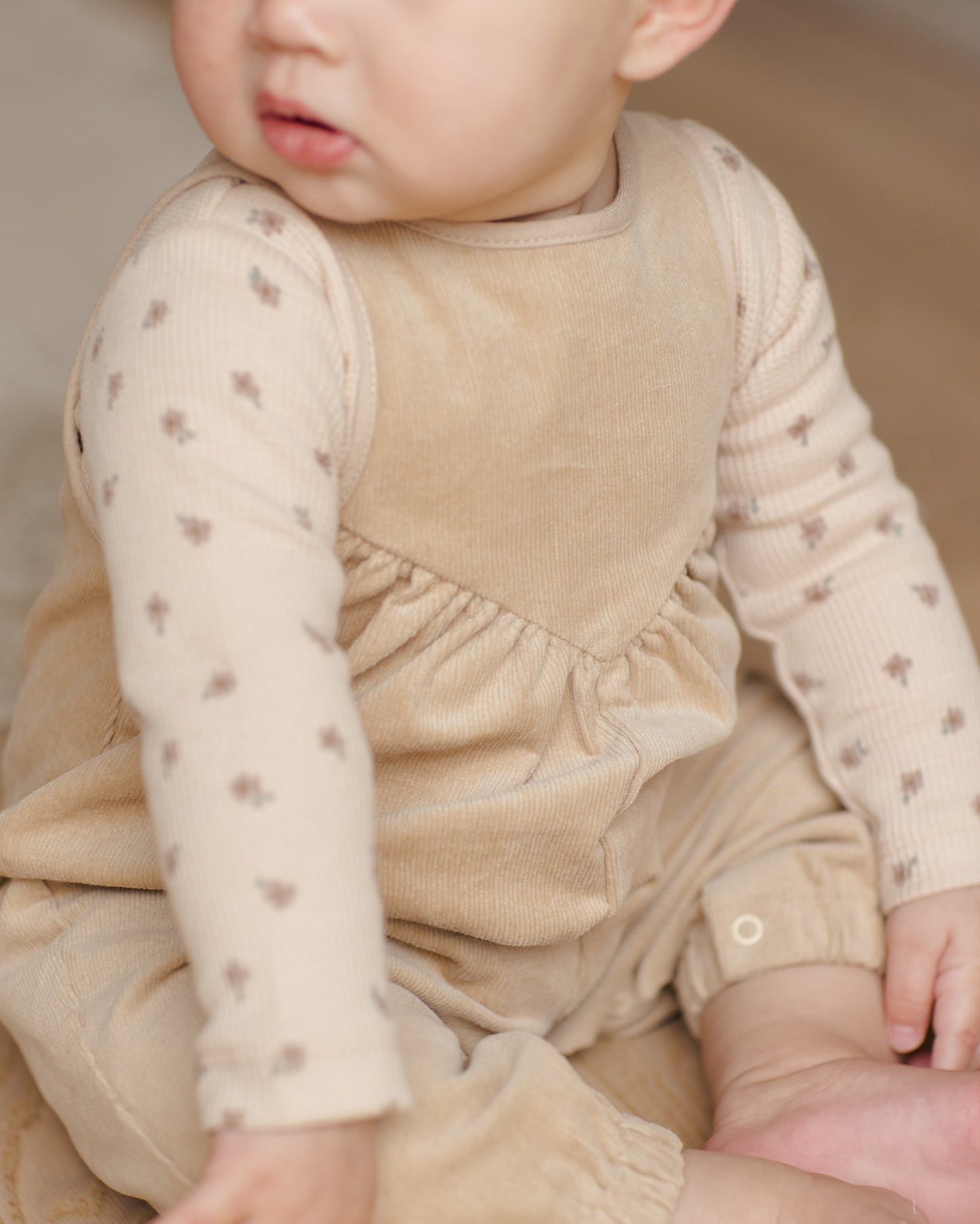 Ribbed Bodysuit, 2 Pack || Wild Flowers, Mauve Stripe