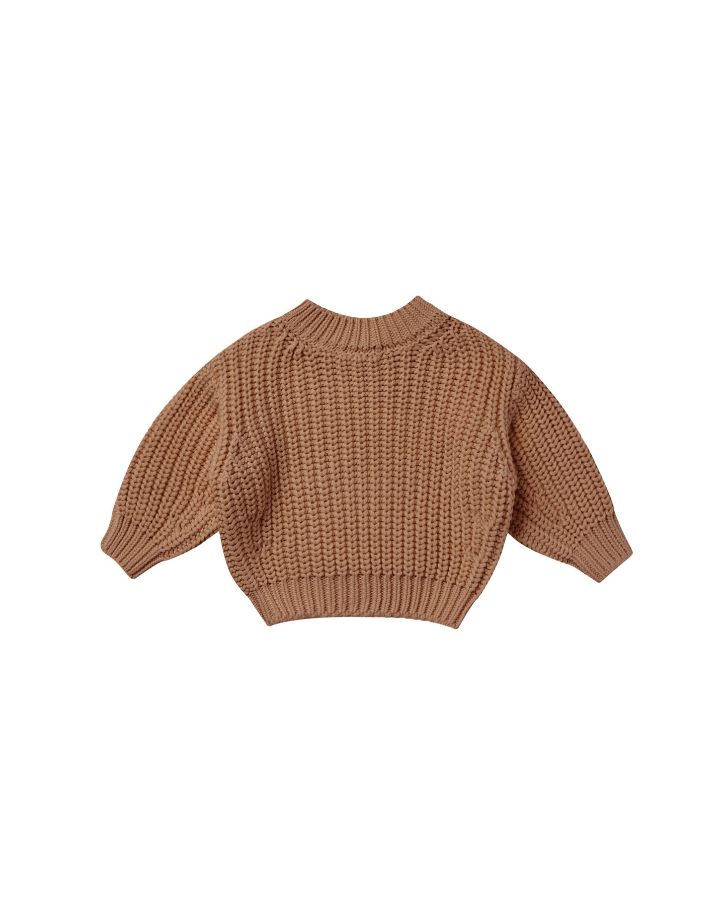 CHUNKY KNIT SWEATER || CINNAMON