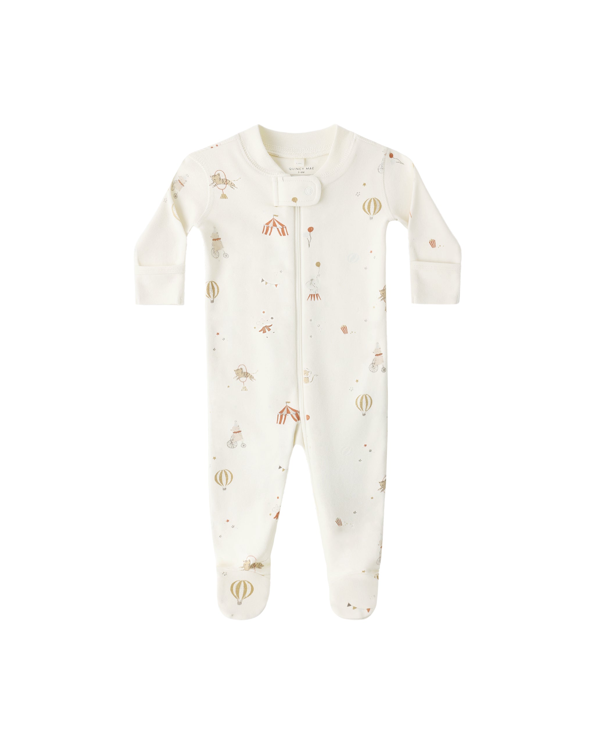 Zip Longsleeve Sleeper Footie || Carnival