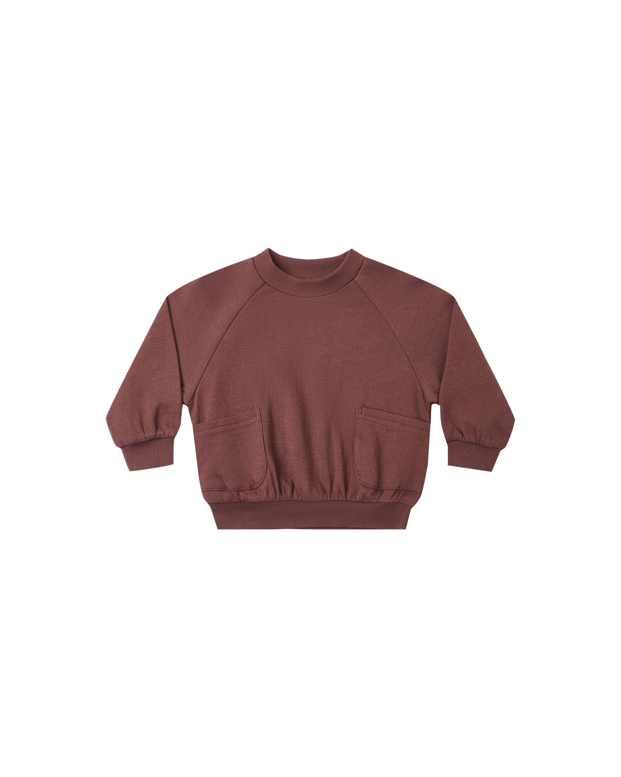 Pocket Sweatshirt - Black Cherry