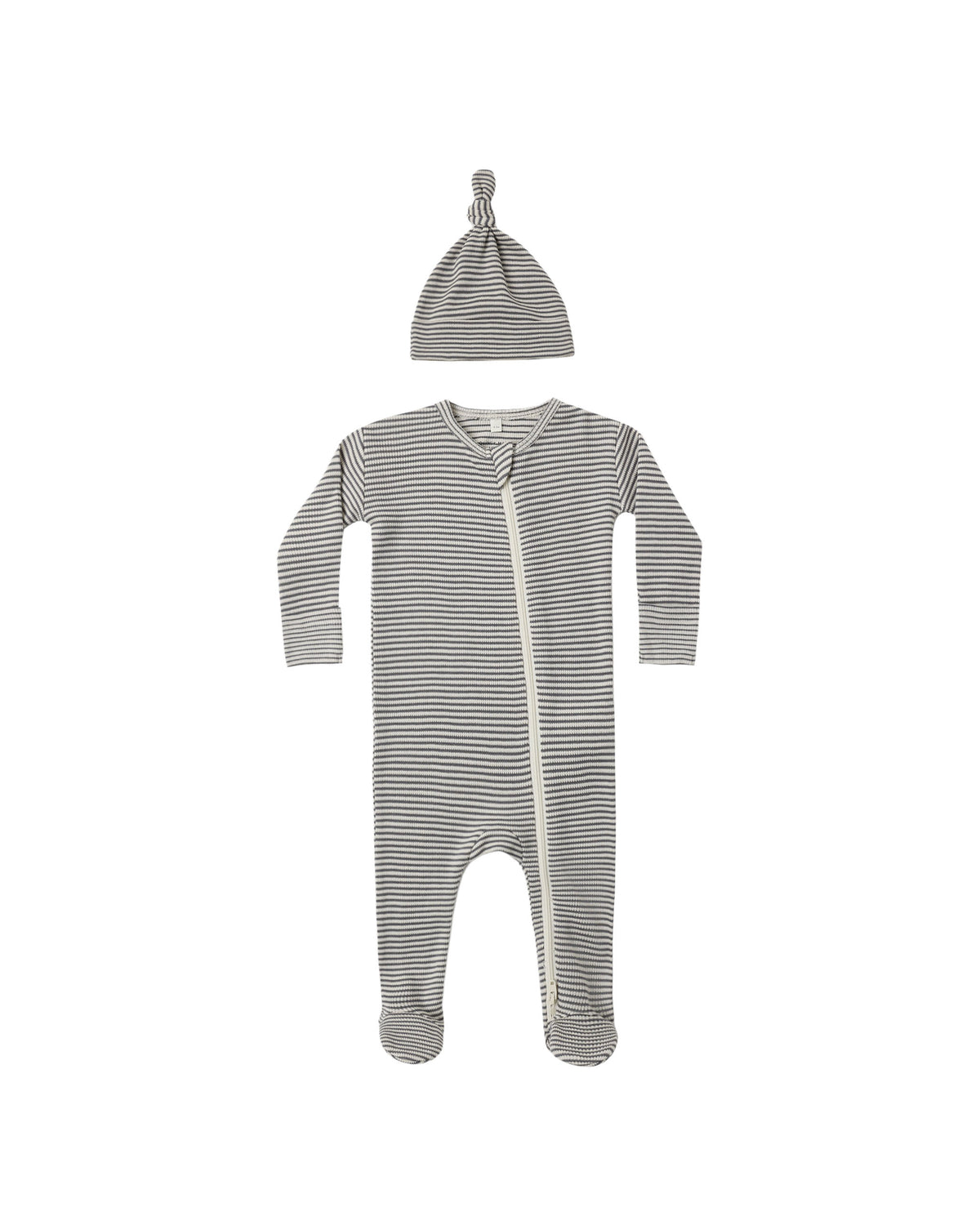 Waffle Sleep Set - Midnight Microstripe