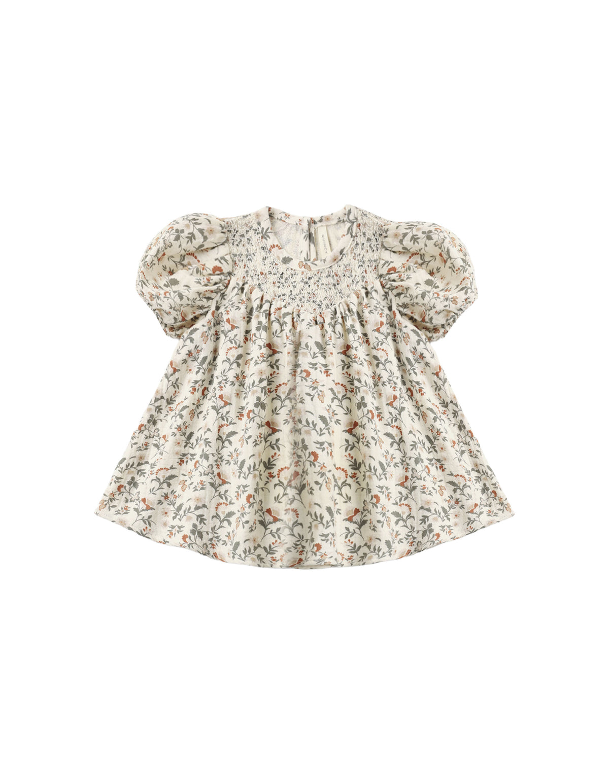 Carina Dress - Holiday Floral, Natural