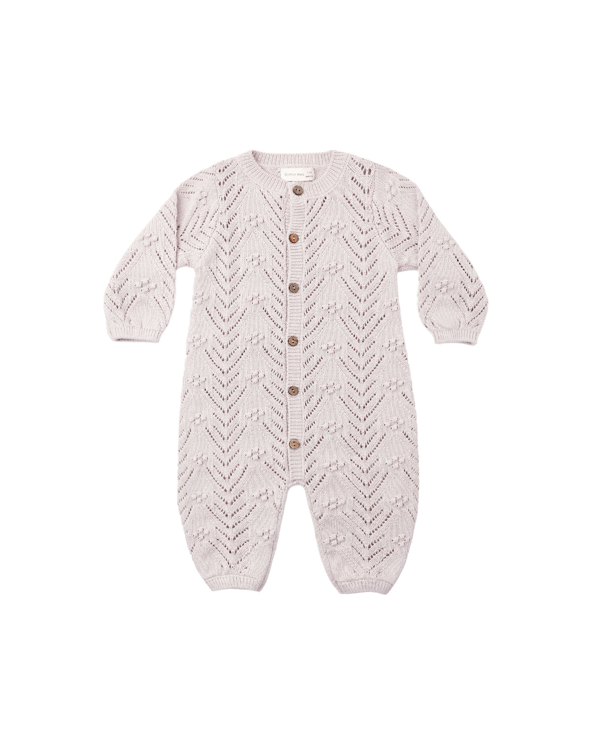 Long Sleeve Bubble Romper - Lilac Mist