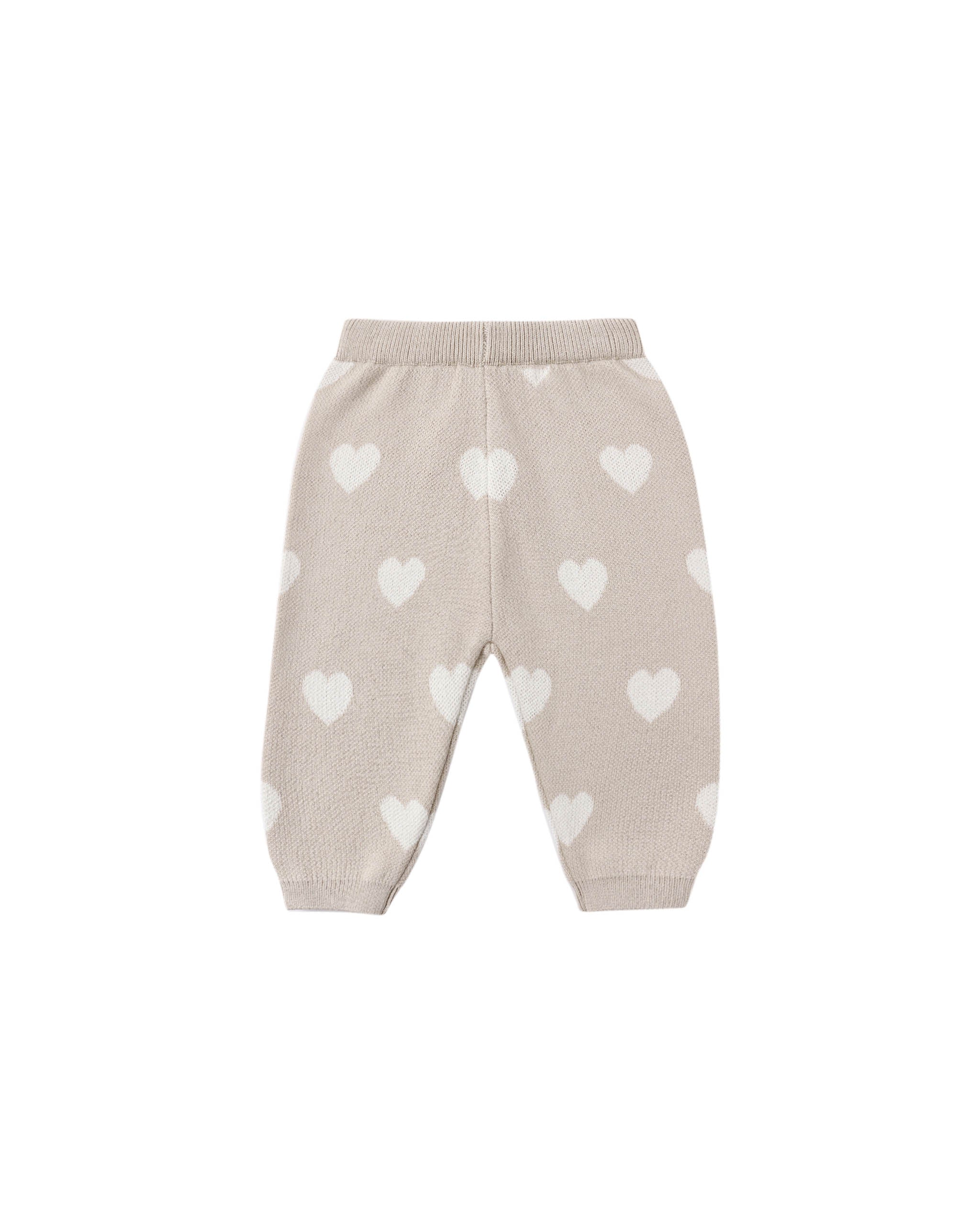 Heart Knit Pants || Oat