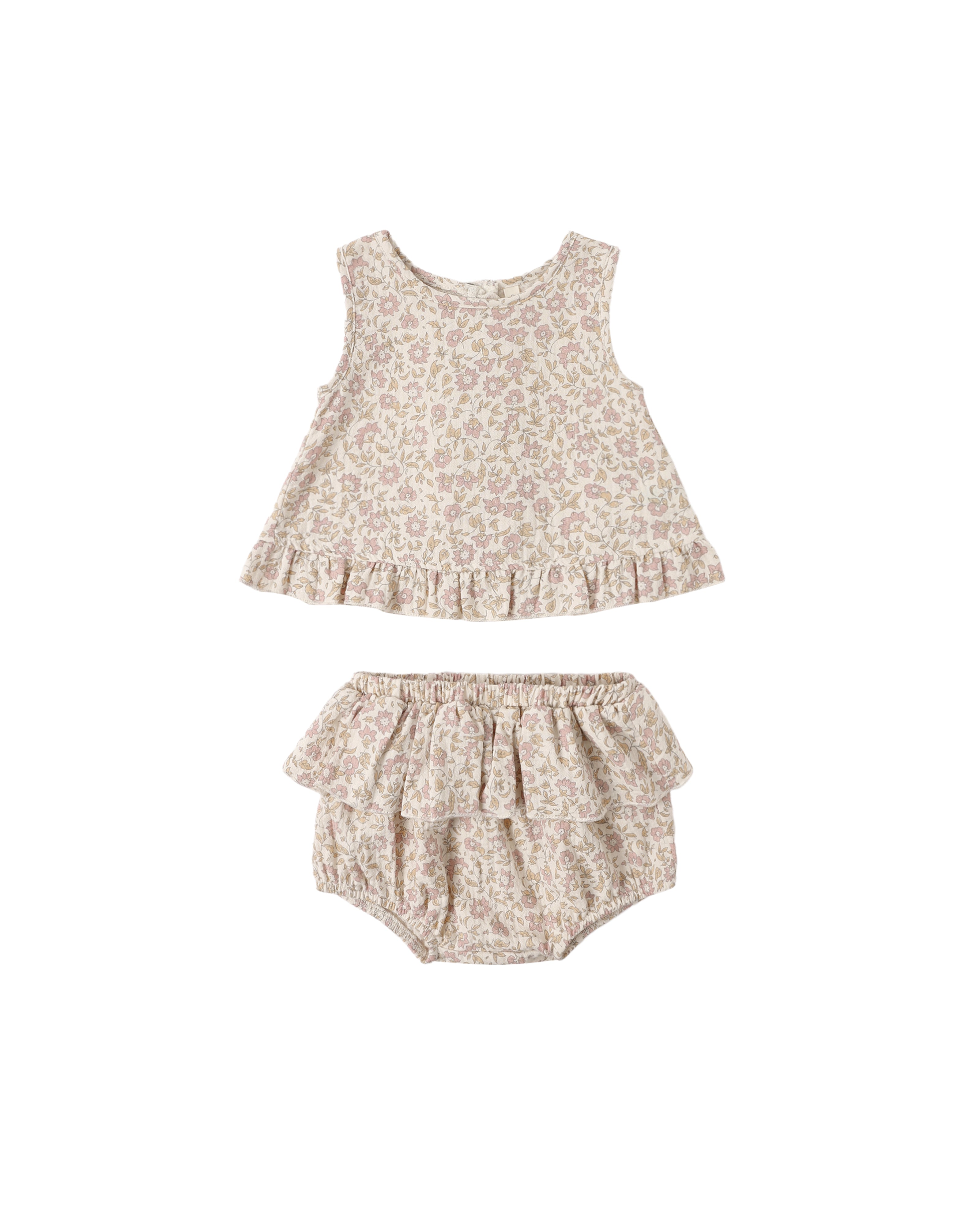 Ruffled Tulip Top + Bloomer Set || Dahlia