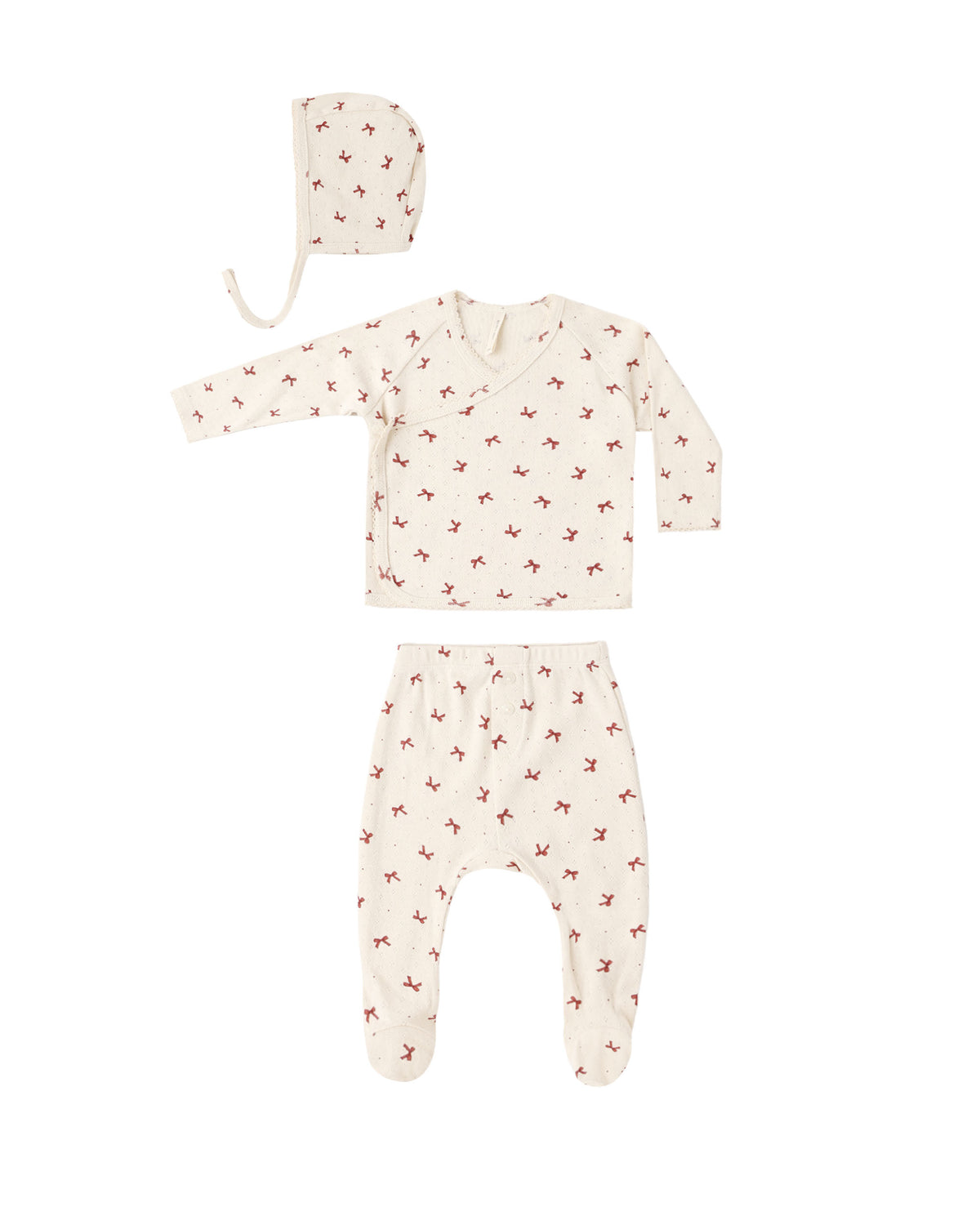 Take Home Set - Red Bows, Natural