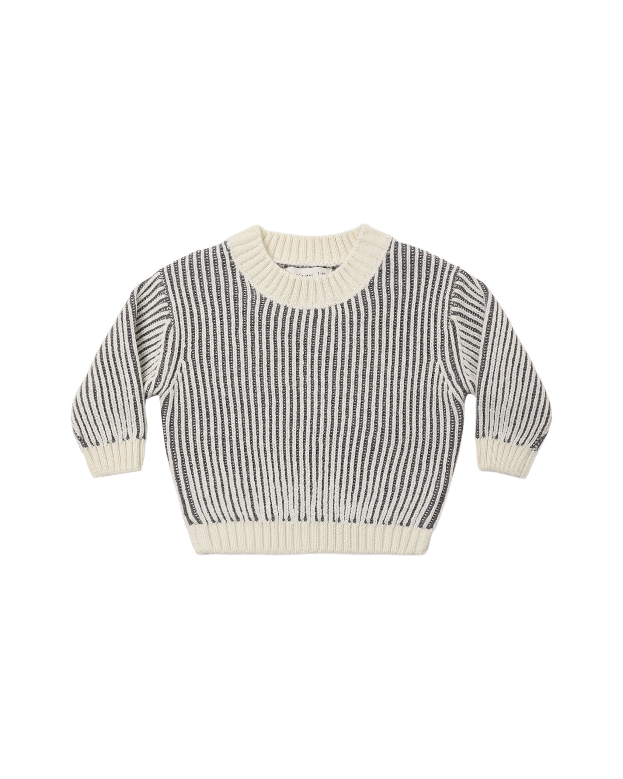 Relaxed Knit Sweater - Midnight Stripe