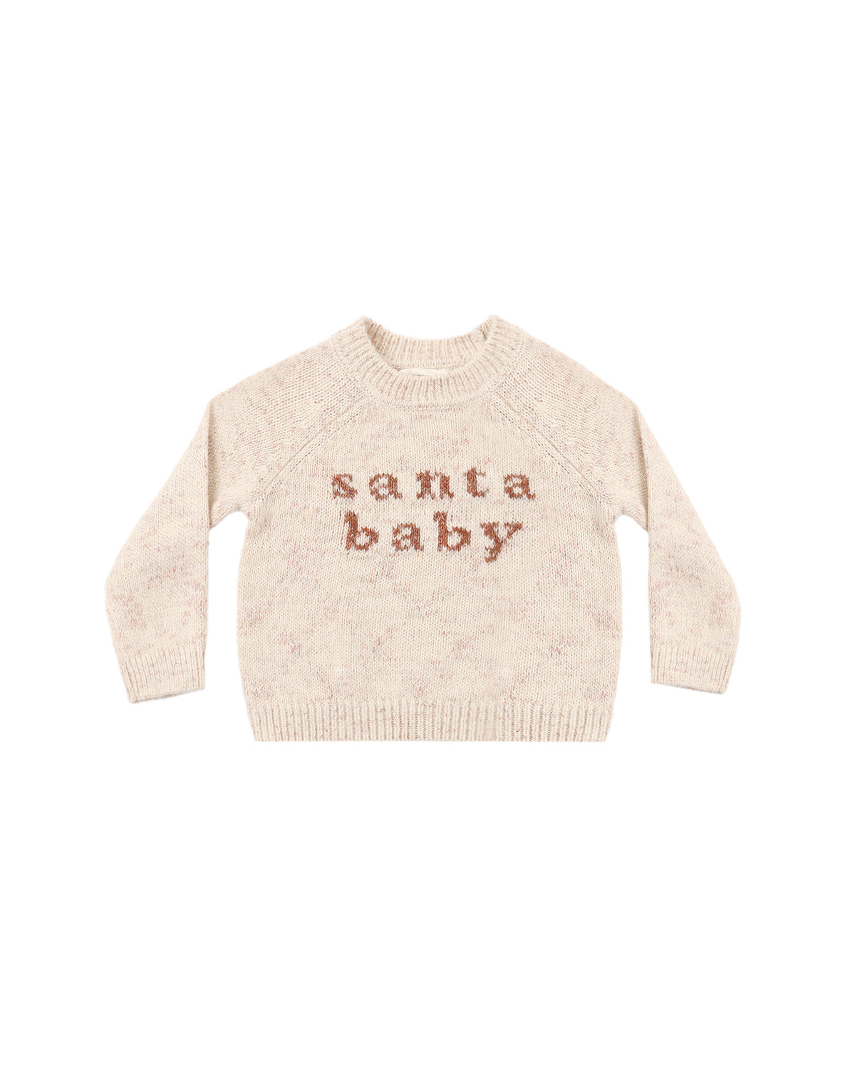 Knit Sweater Santa Baby - Natural
