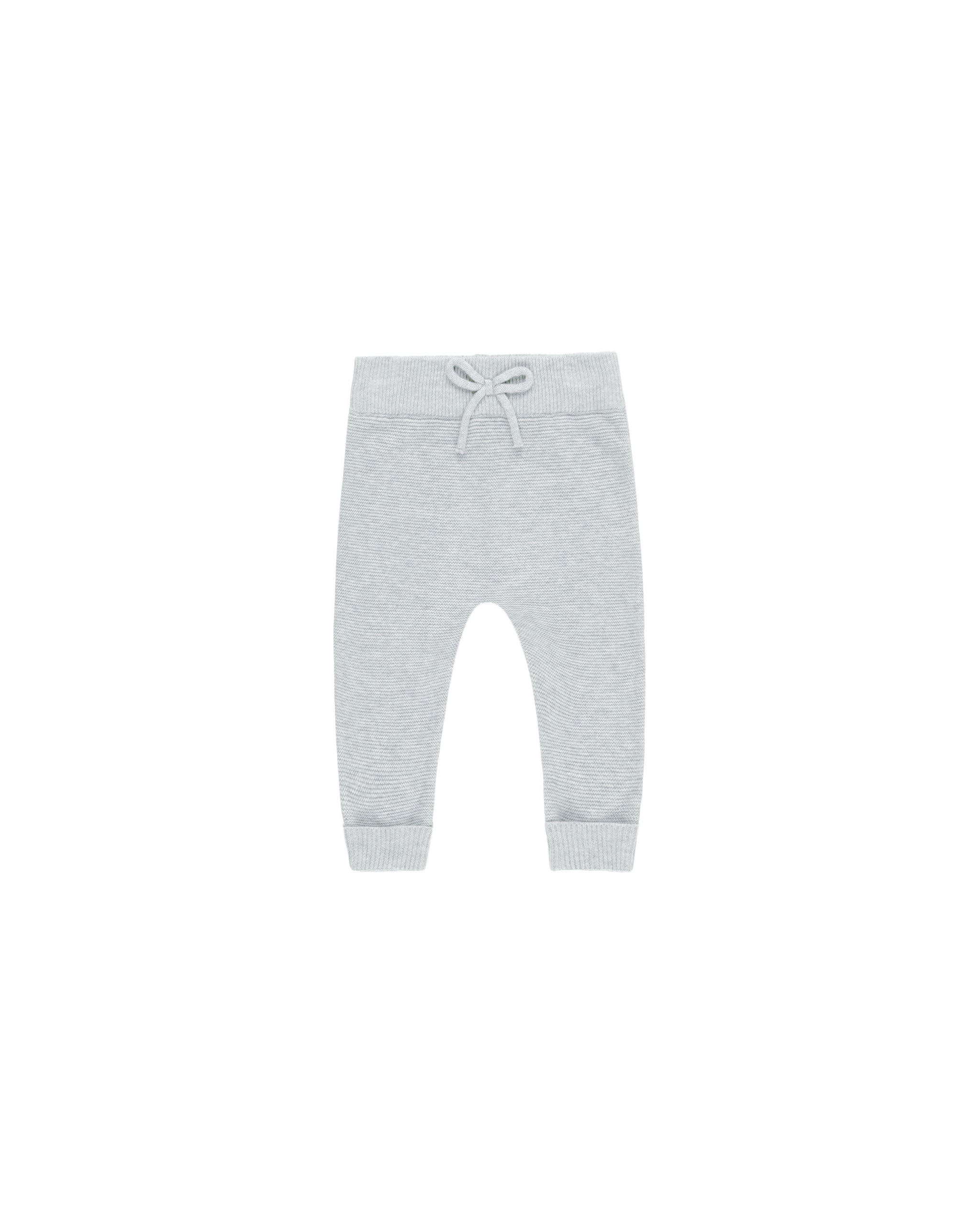 Bailey Knit Sweater & Pant Set || Heathered Dusty Blue