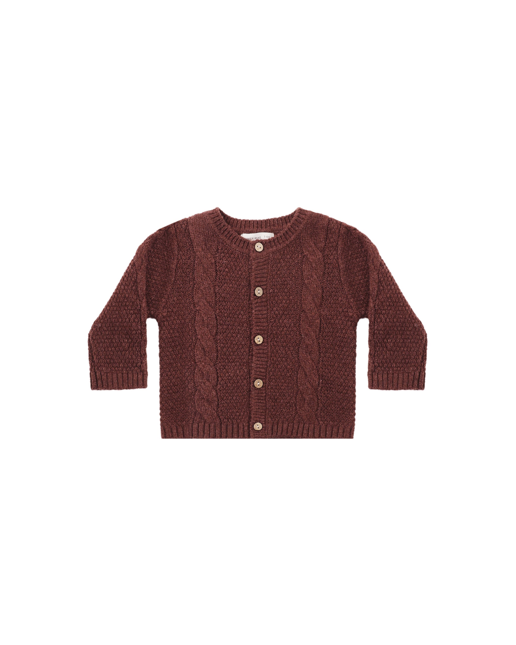 Knit Cardigan - Black Cherry