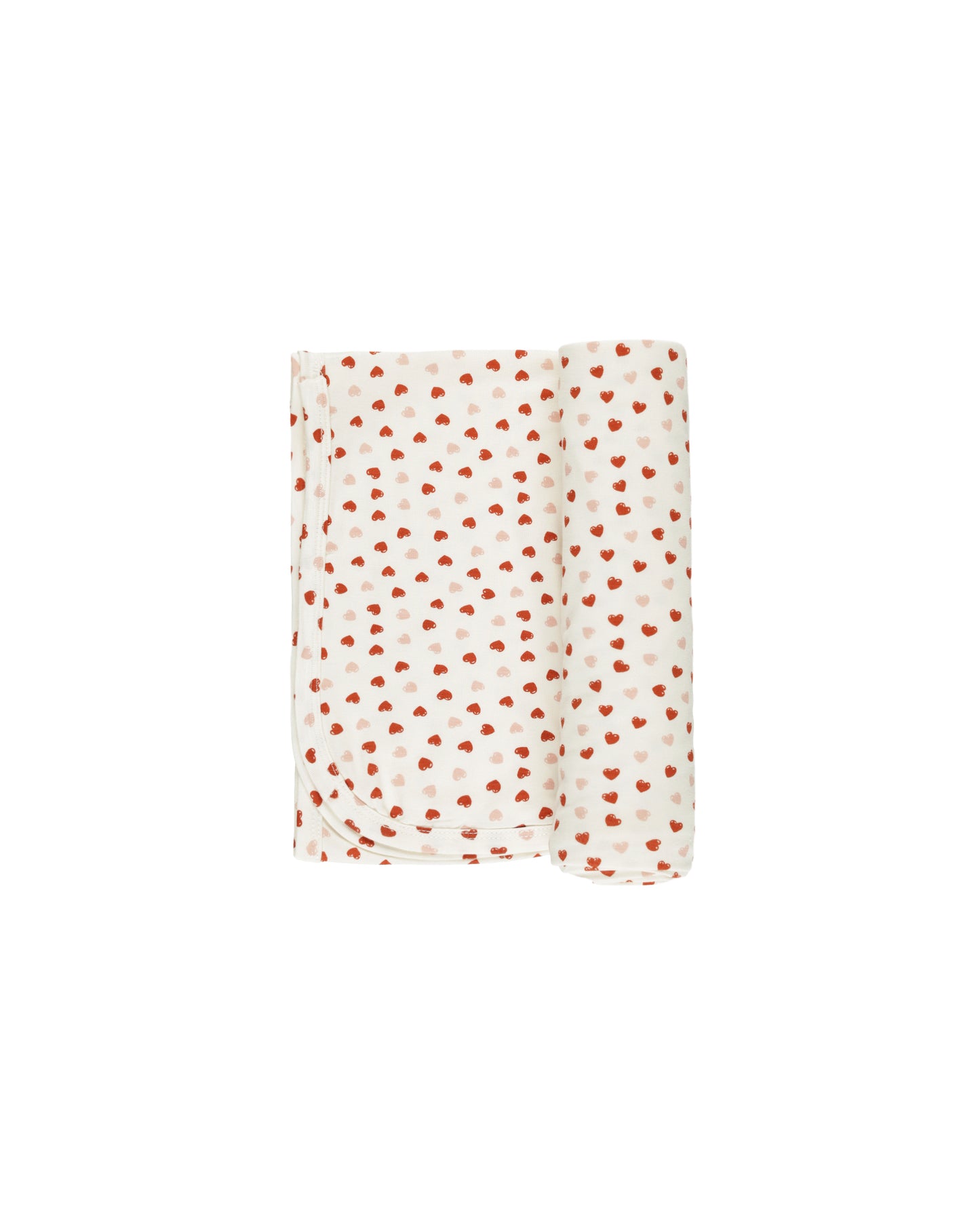 Bamboo Swaddle & Knotted Hat || Valentines