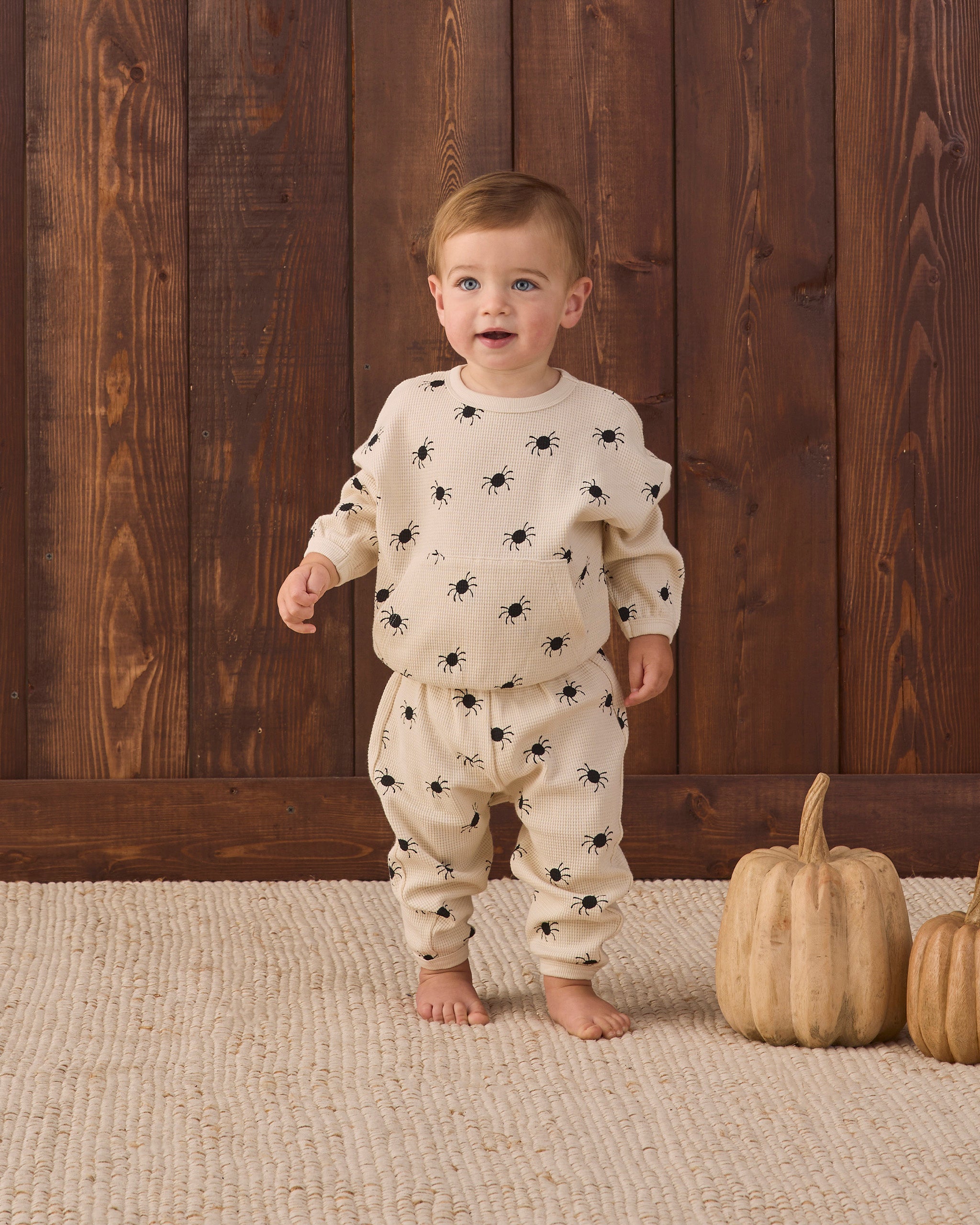 Waffle Slouch Set Bitsy Spider - Natural
