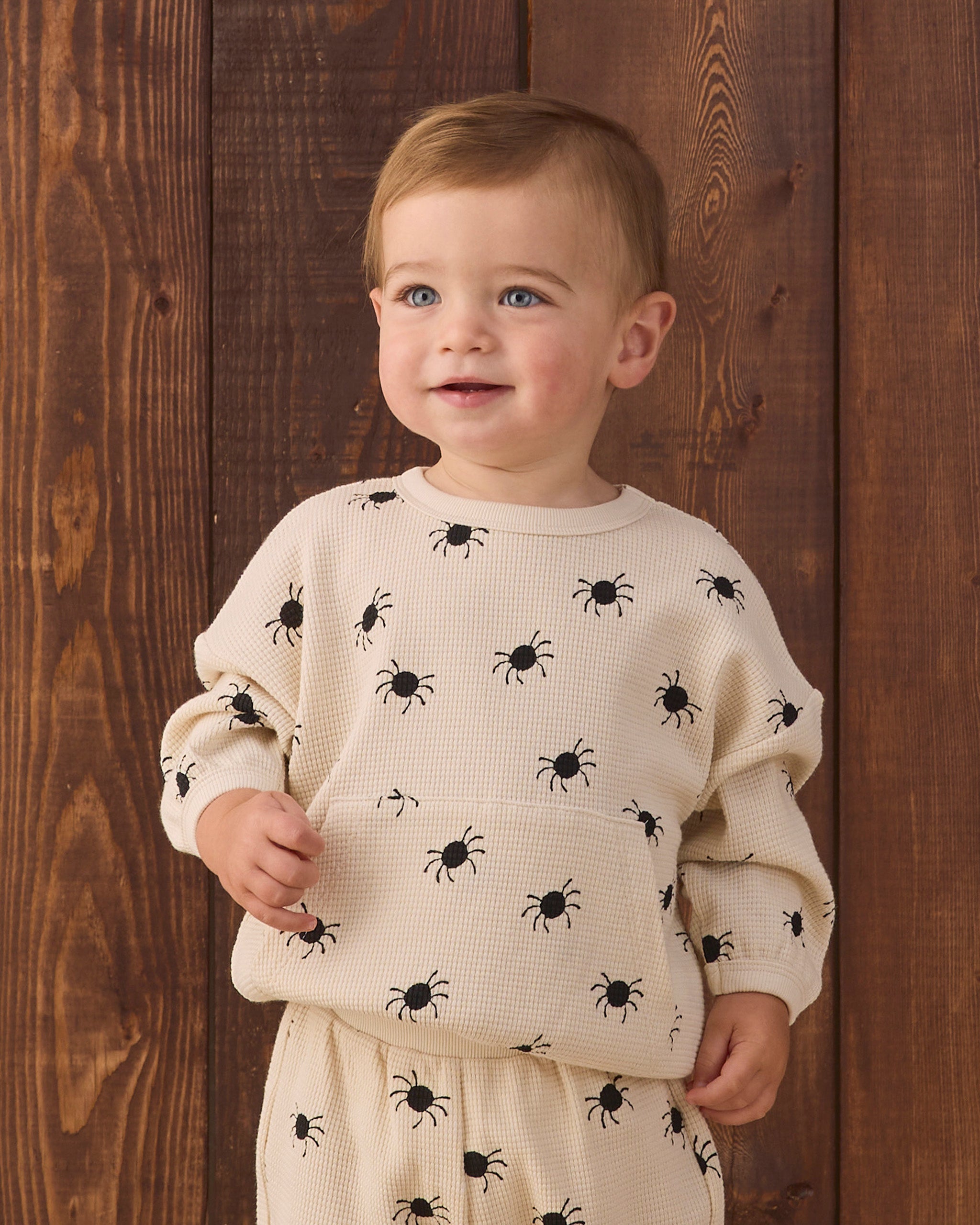 Waffle Slouch Set Bitsy Spider - Natural