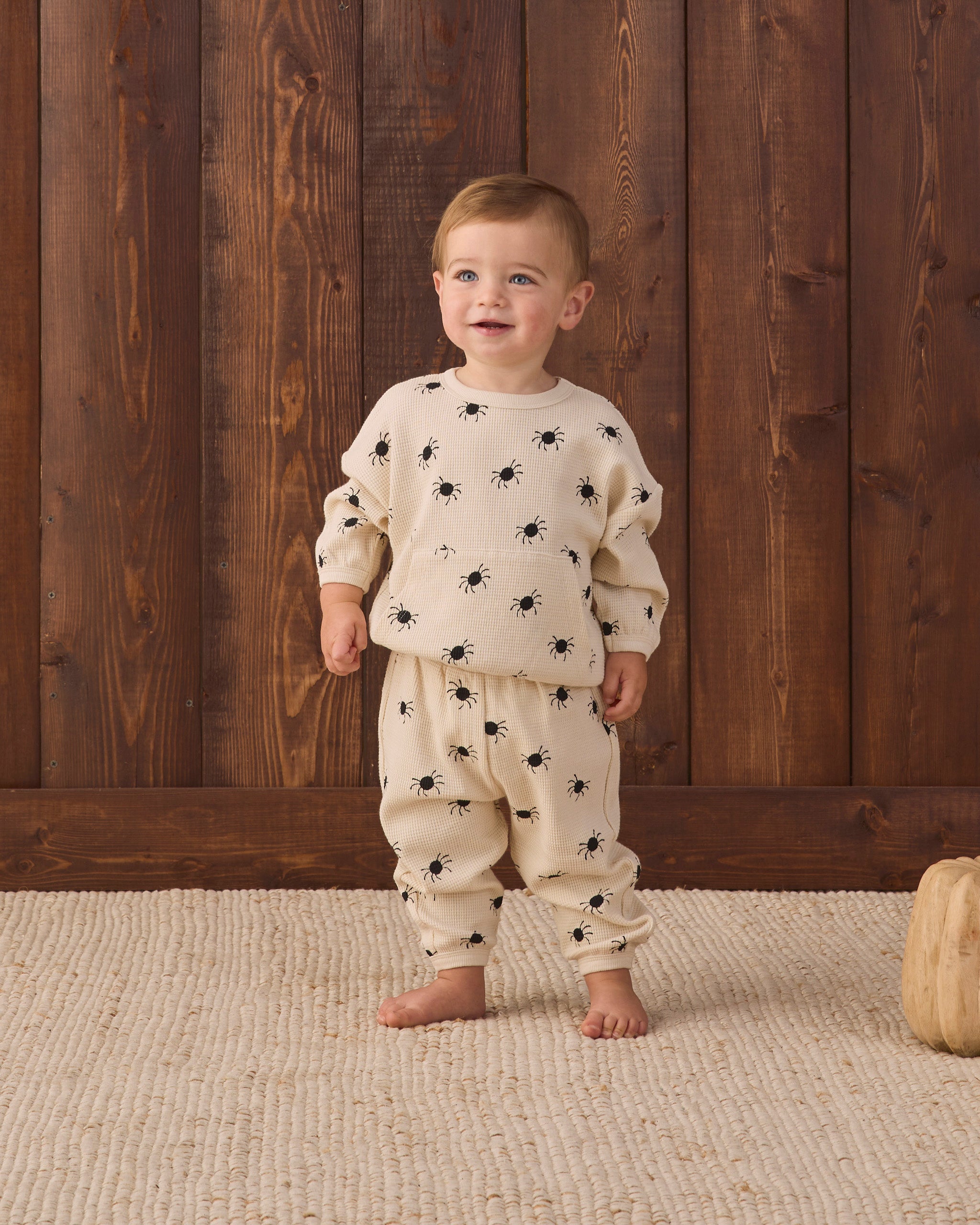 Waffle Slouch Set Bitsy Spider - Natural
