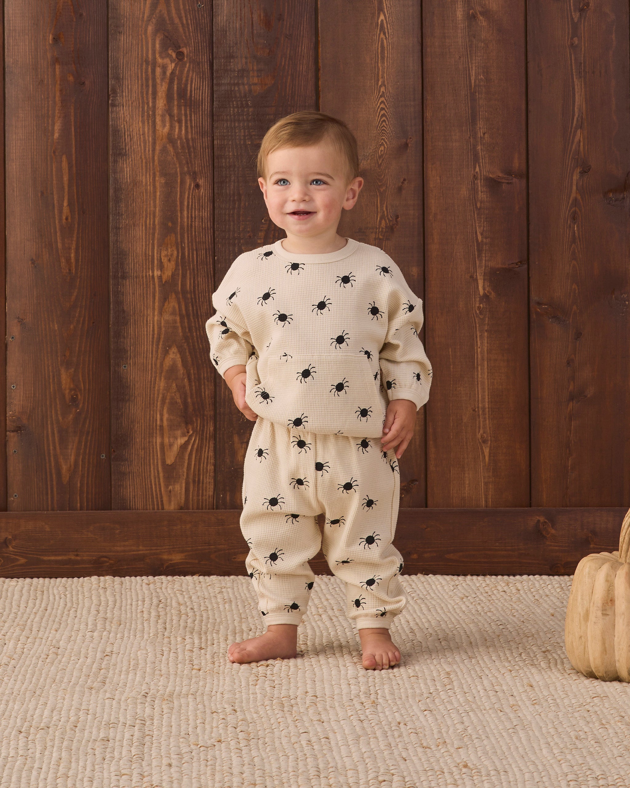 Waffle Slouch Set Bitsy Spider - Natural