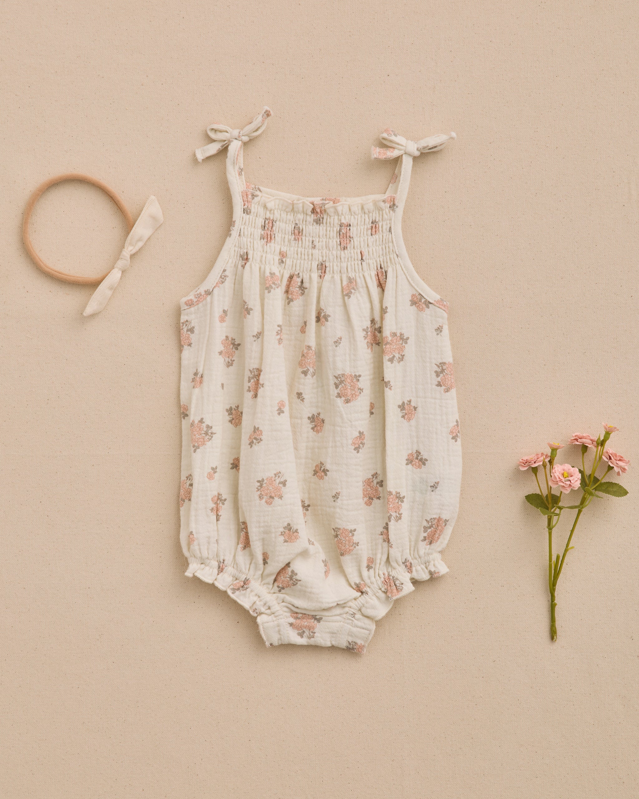Betty Romper || Garden Rose