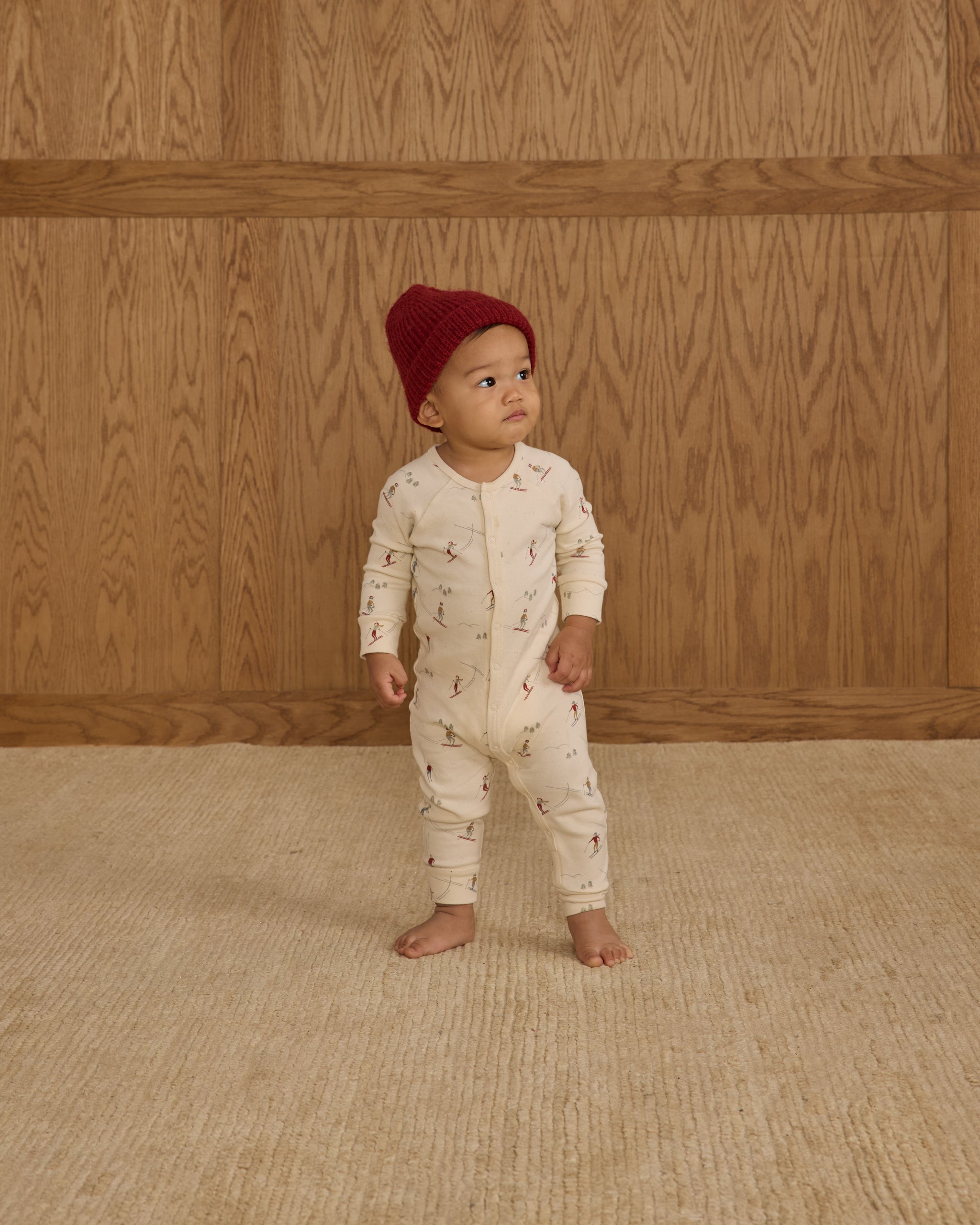 Organic Long John Pajamas || Skiers
