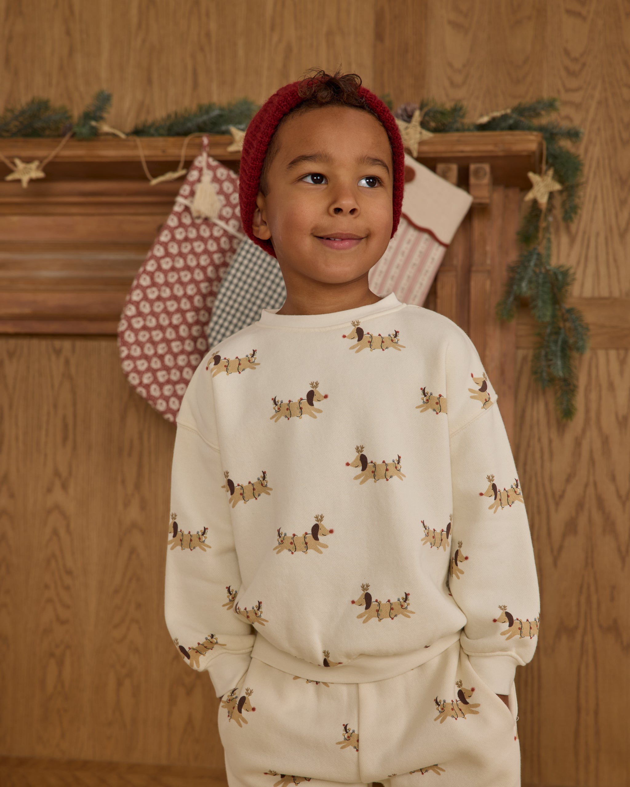 Relaxed Sweatshirt || Christmas Dogs