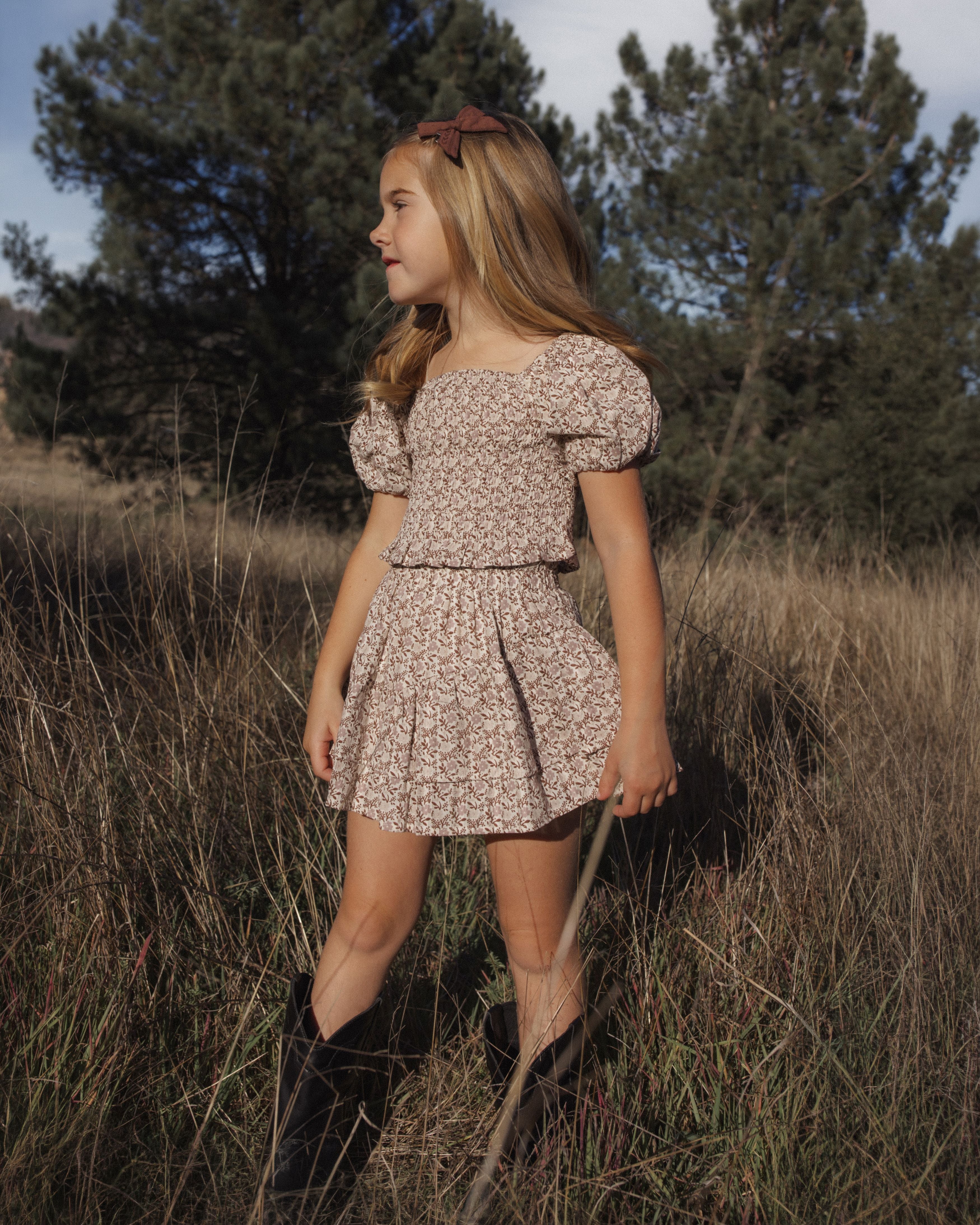 Tiered Mini Skirt Primrose - Natural