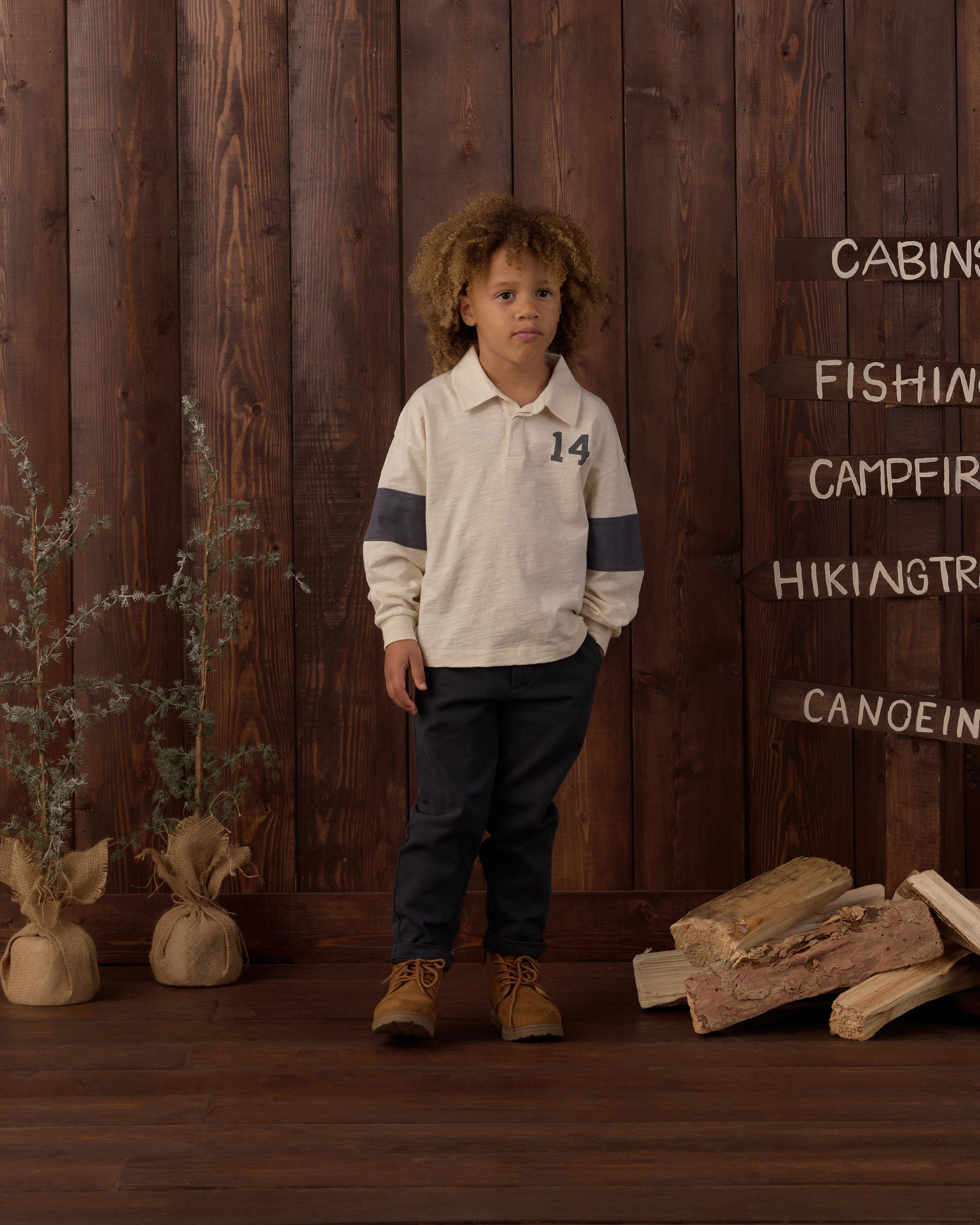 Rugby Polo Midnight - Natural