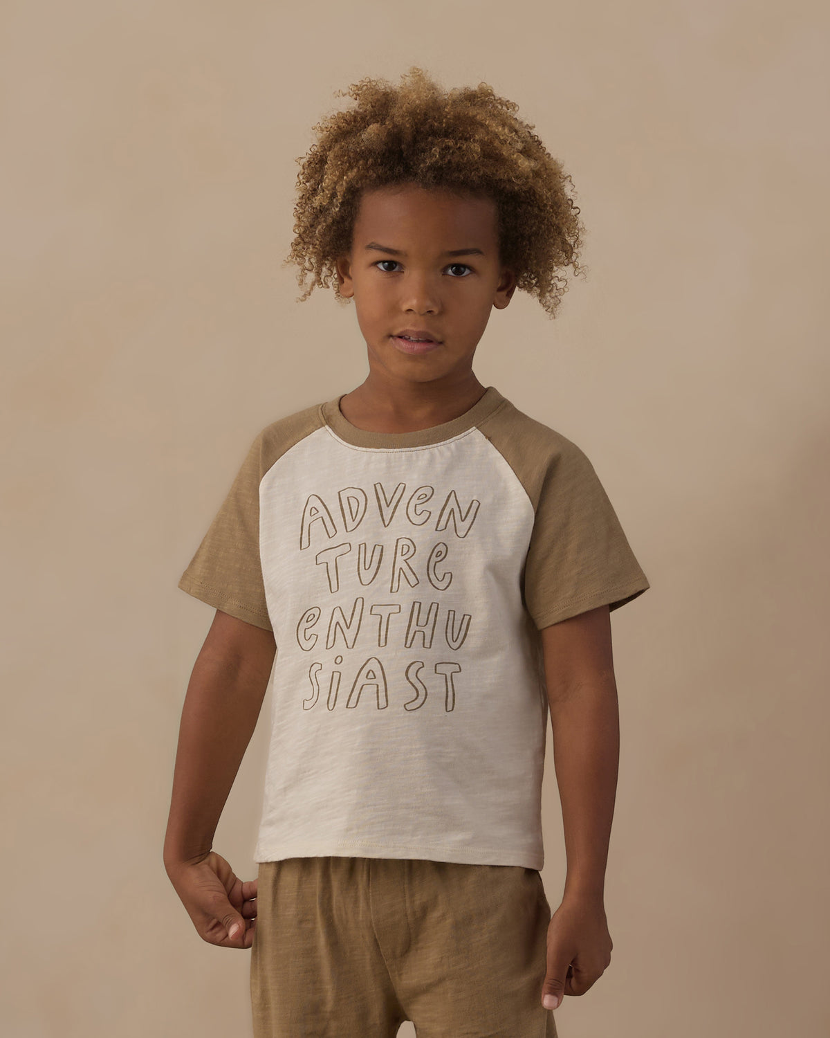 Raglan Short Sleeve Tee - Adventure Enthusiast Olive
