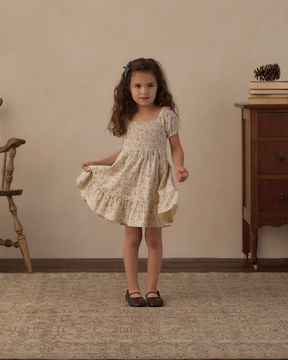 Sage Jersey Dress Meadow - Natural