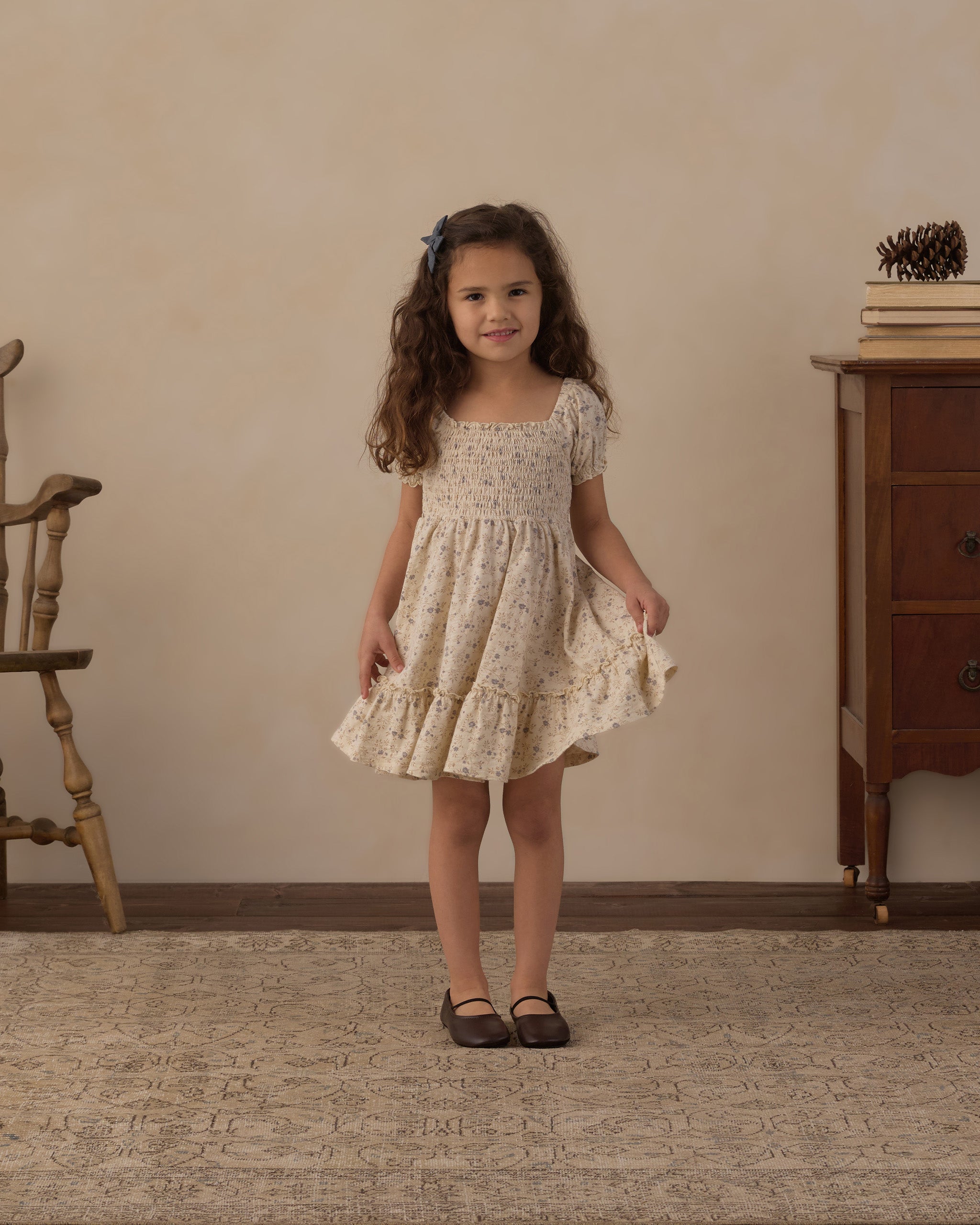Sage Jersey Dress Meadow - Natural