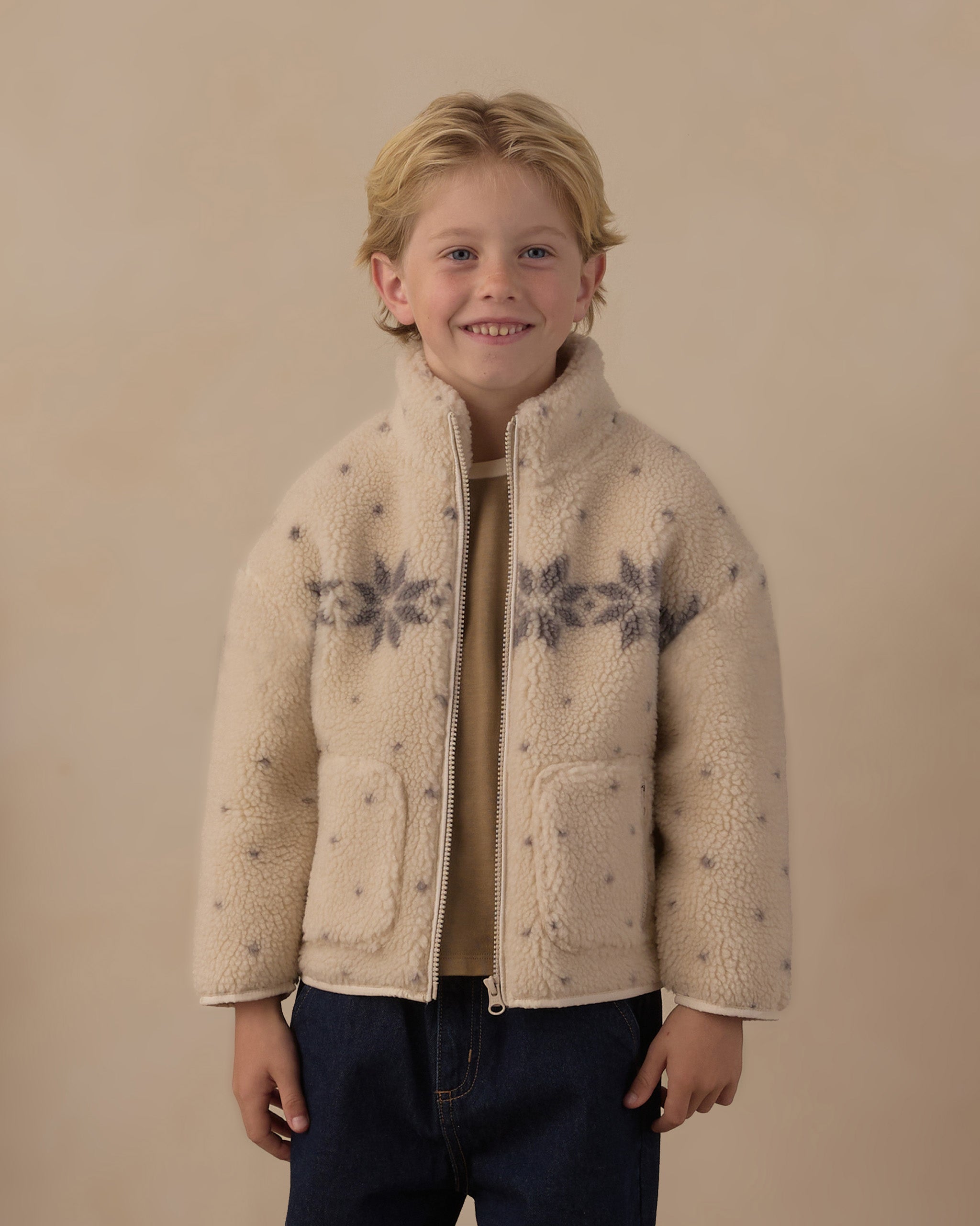 Felix Jacket - Natural Fair Isle