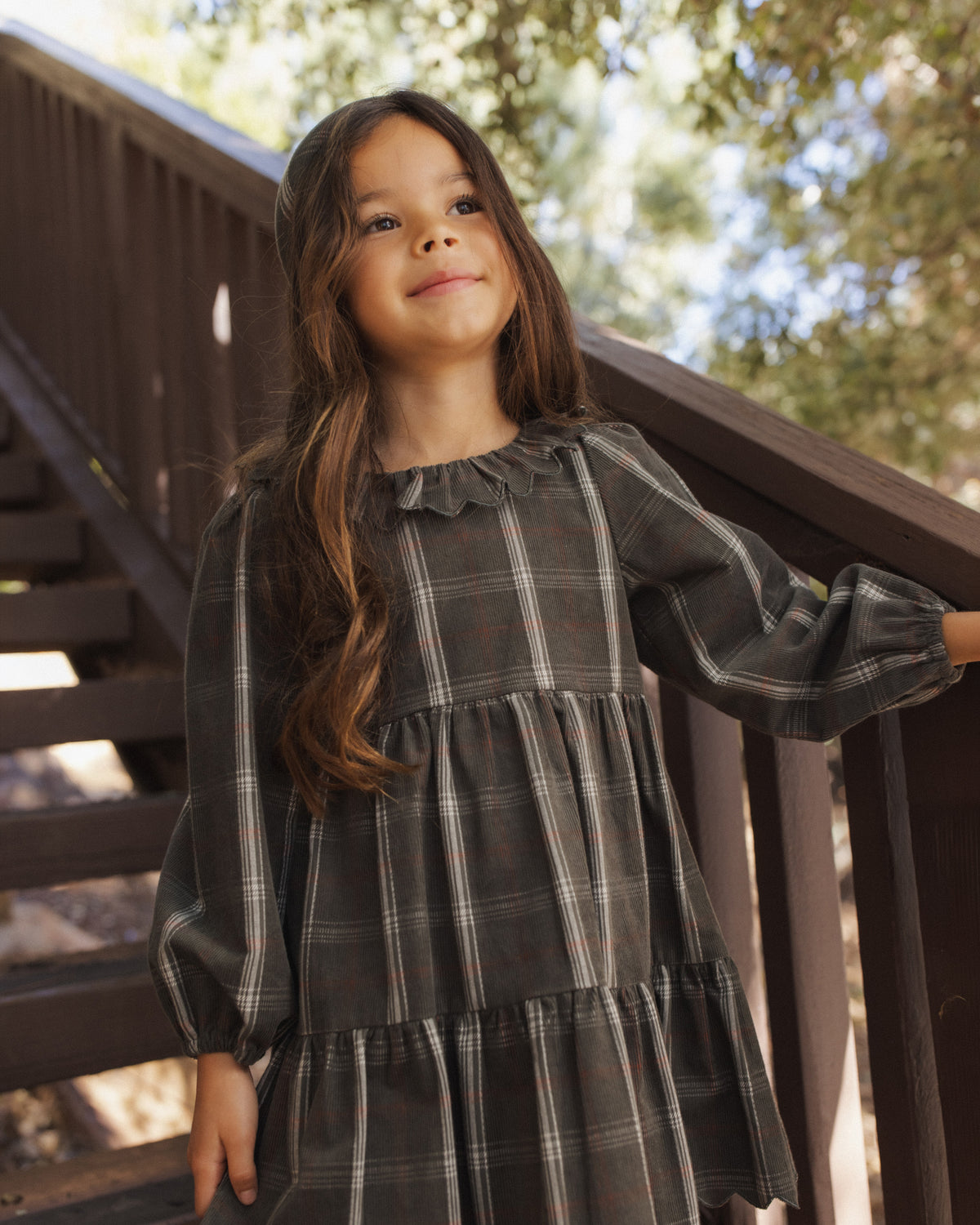 Fran Dress - Holiday Plaid Evergreen