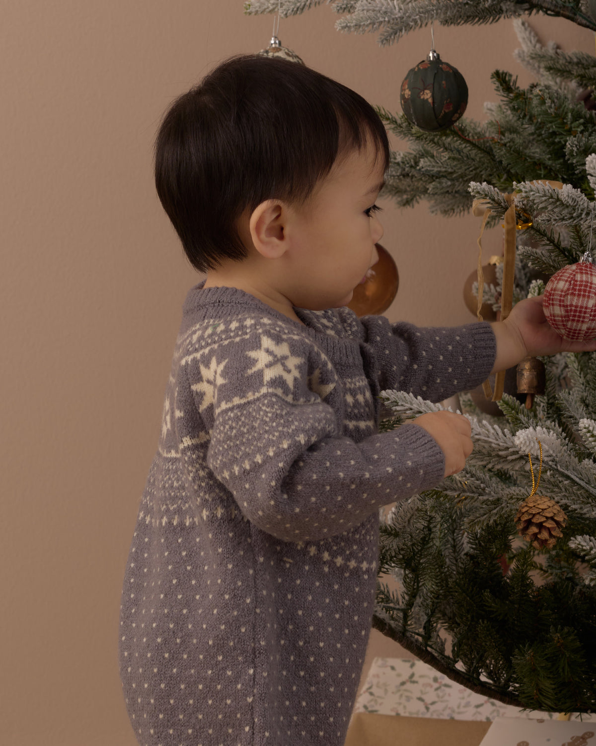Fair Isle Romper - Slate