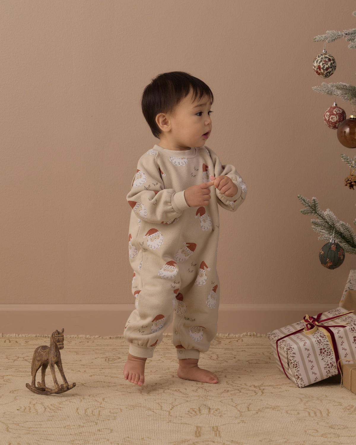 Raglan Jumpsuit - Santa Parchment