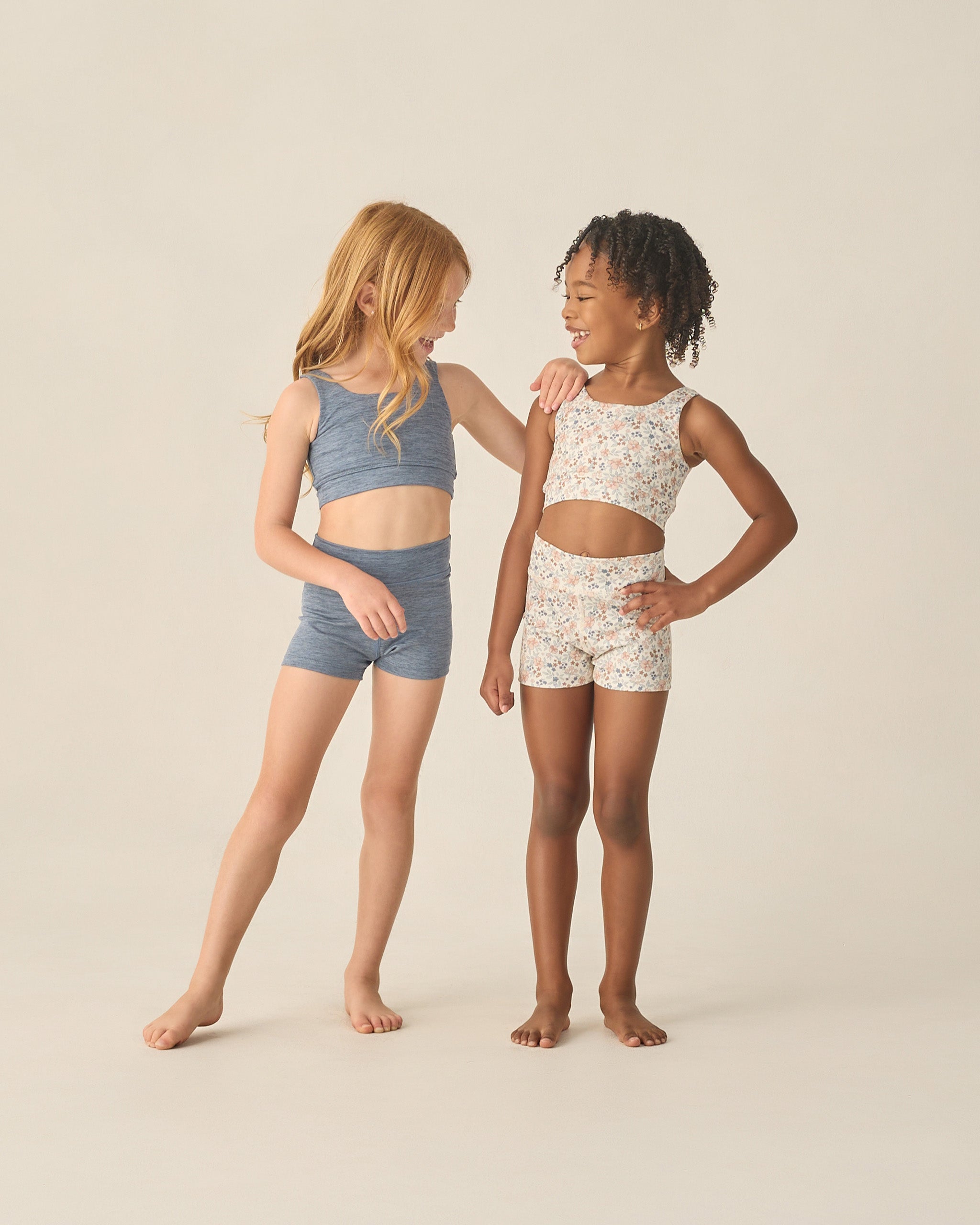 Shortie Short || Heathered Marine